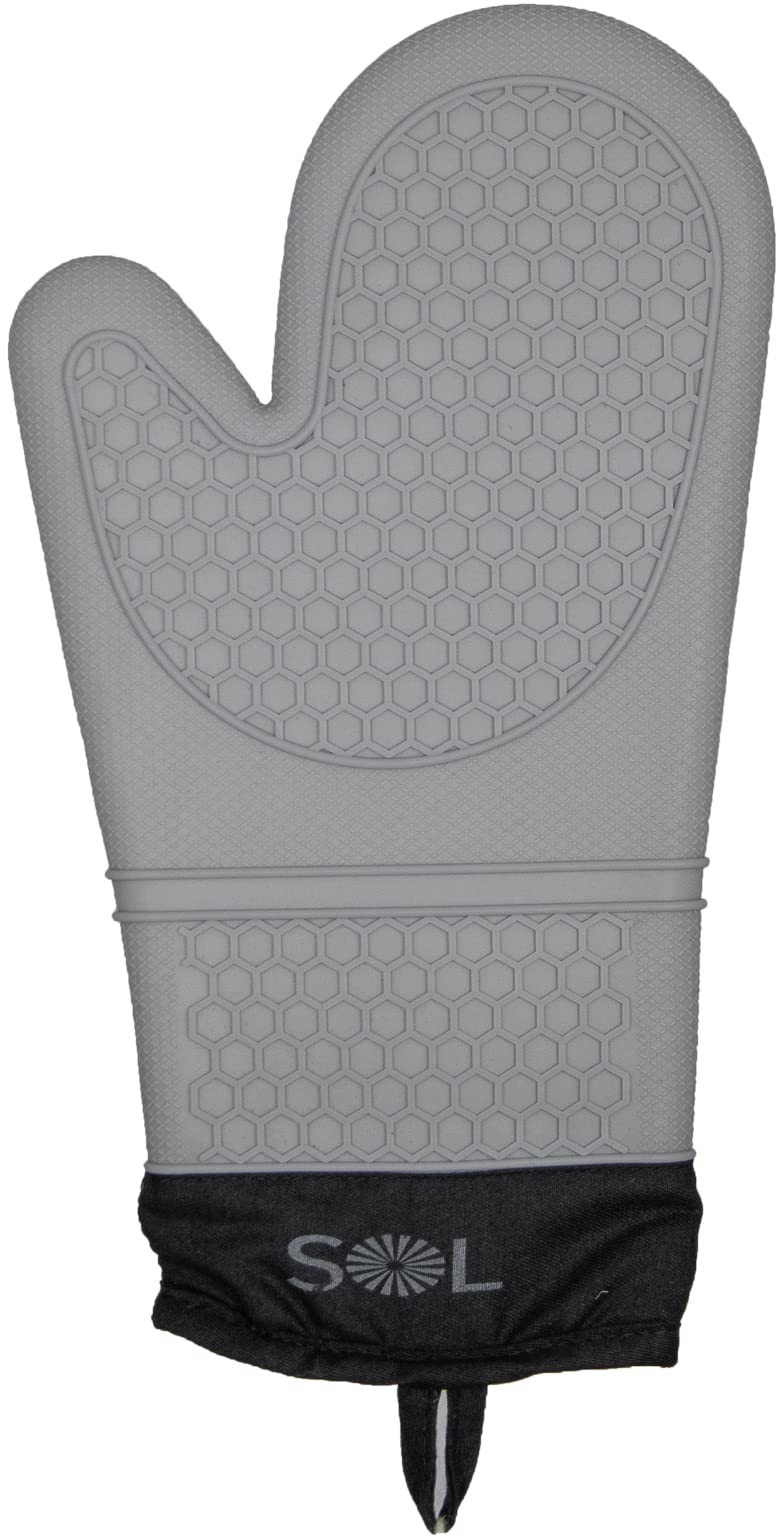Heat-Resistant Silicone Oven Gloves & Potholders Set of 2 - Quilted Liner for Maximum Protection - Perfect for Cooking, Baking, BBQ, Hot Pot & Kitchen Use - Waterproof & Non-Slip Grip for Safe Handling of Hot Dishes