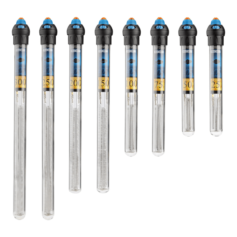EDEN 425 Aquarium Heater - Submersible Fish Tank Heater with Adjustable Temperature (50W/100W/150W/200W/300W) for Freshwater & Saltwater Tanks - Perfect for Tropical Fish, Betta, Goldfish & Marine Life
