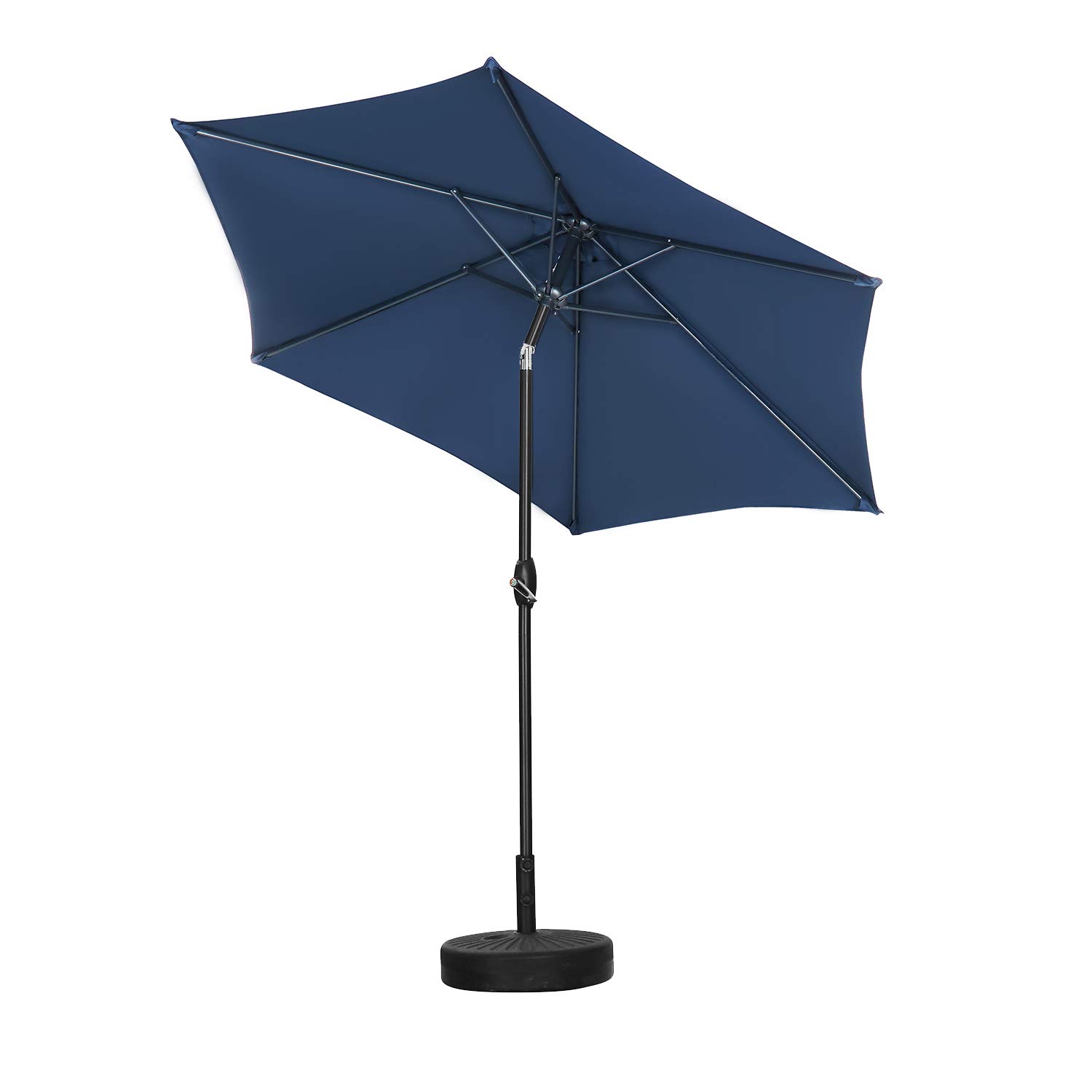 9ft Outdoor Patio Umbrella with Tilt Function & 6 Sturdy Ribs - Perfect for Poolside, Garden, Backyard and Outdoor Dining Areas