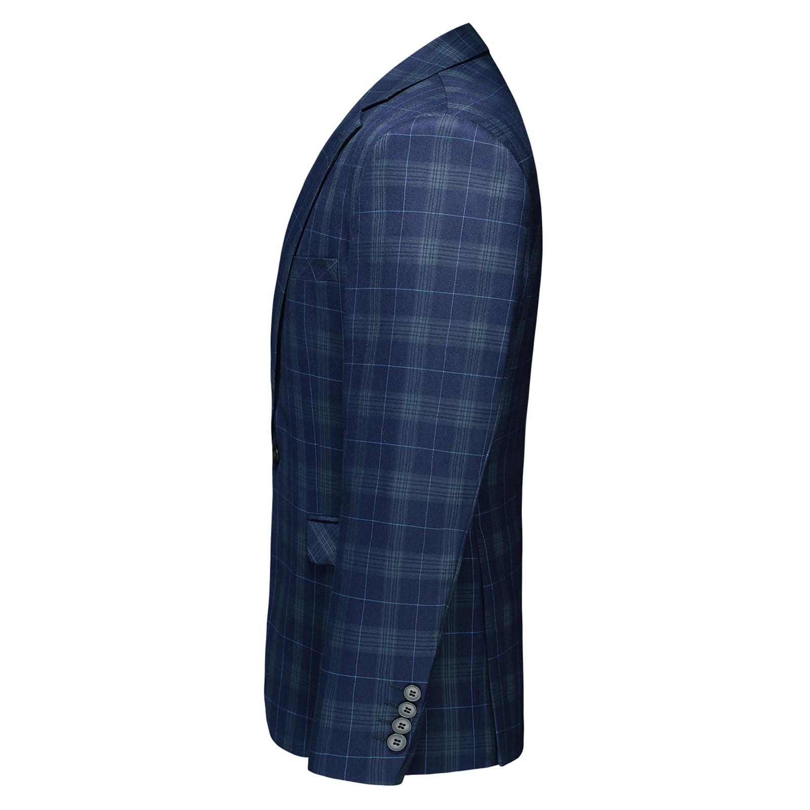 Men's Slim Fit Lightweight Plaid Blazer Jacket - Casual Checkered Sport Coat for Business & Wedding - Perfect for Office, Date Night & Formal Events