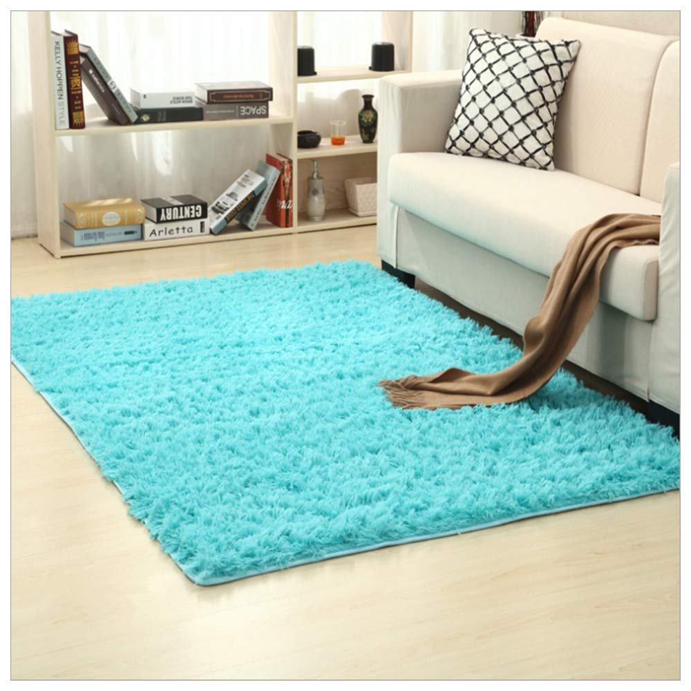 Premium Long Wool Rug - 6.56'×13.12' Soft Rectangular Area Rug for Living Room, Bedroom, Bay Window | Cozy Home Decor, Floor Mat for Bedside, Sofa & Dining Area