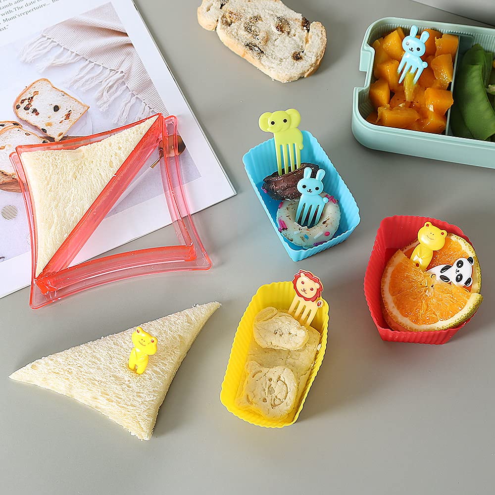 Adult Bento Box Lunch Box Set - 3 Tier Stackable Microwave Safe Containers with Sandwich Cutters & Insulated Lunch Bag | Perfect for Office, School & Picnic Meals