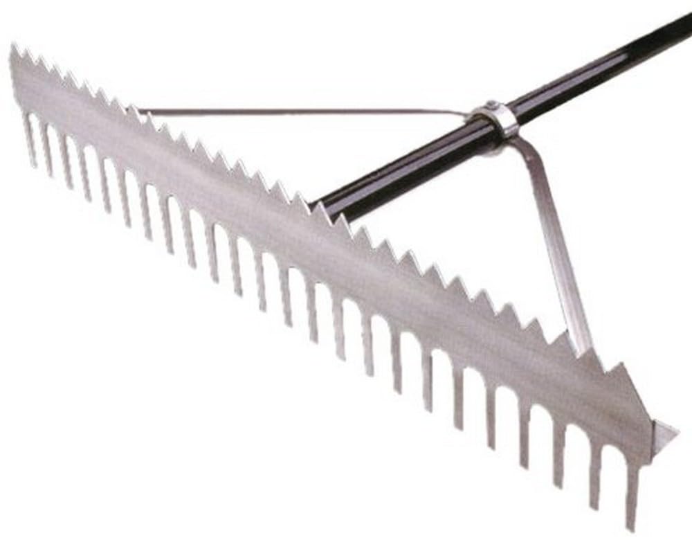 36-Inch Double-Play Leaf Rake for Lawn & Garden - Heavy Duty Yard Rake for Leaves, Grass, and Debris - Perfect for Fall Cleanup and Landscaping