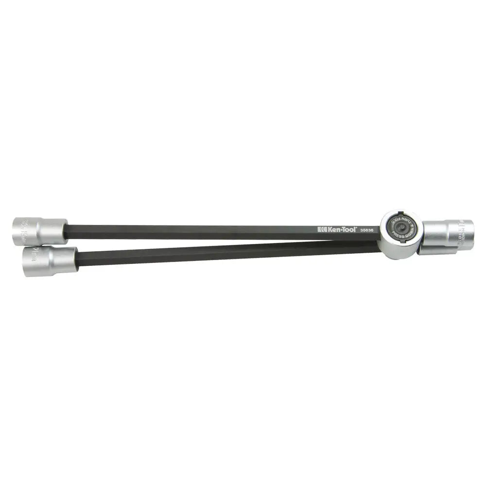 Ken Tool 35636 Heavy Duty 4-Way Foldable Lug Wrench - Perfect for Tire Changes, Emergency Roadside Repairs & Automotive Maintenance