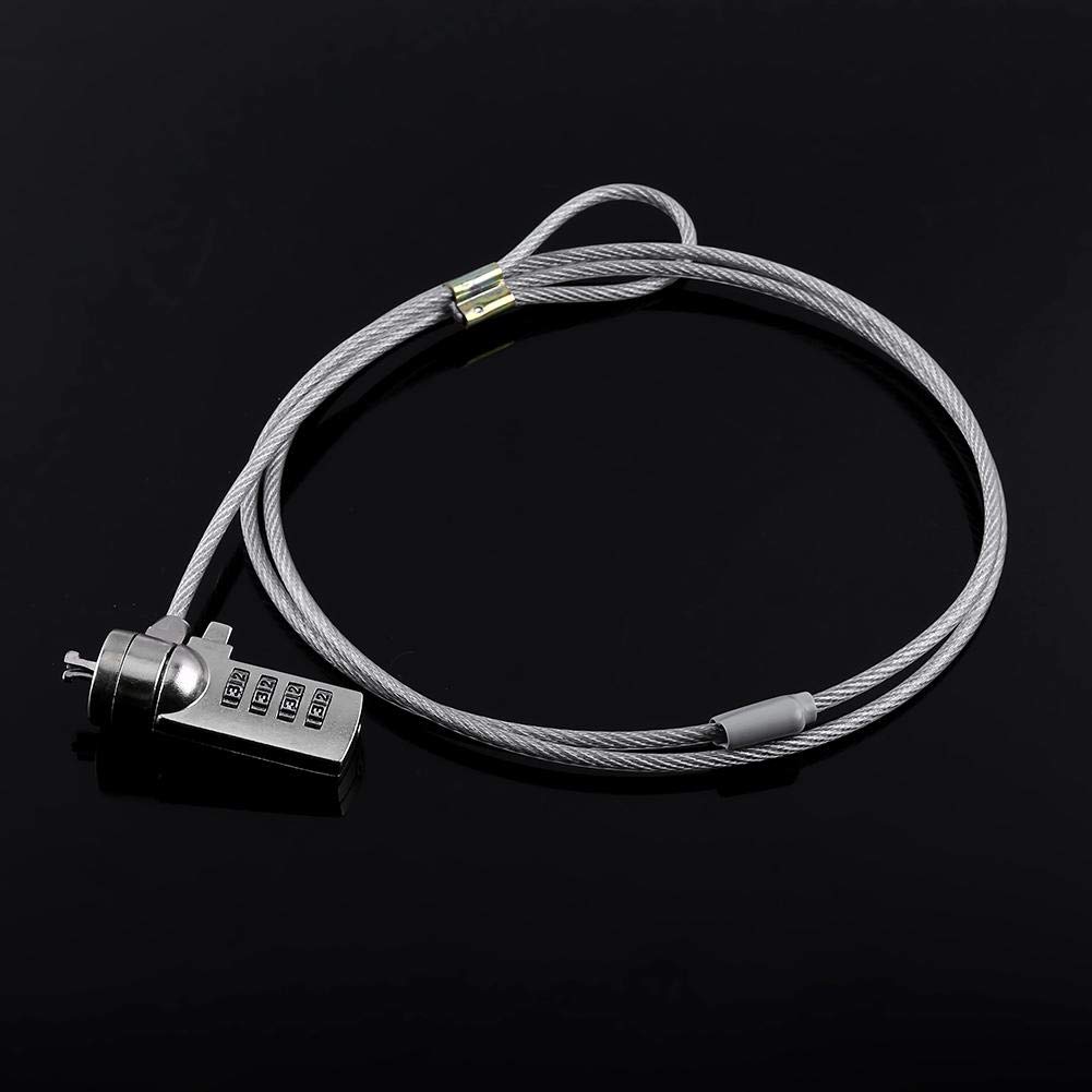 Diydeg 4-Digit Password Laptop Security Lock Cable - Anti-Theft Laptop Lock for Notebooks & Desktops | Secure Your Device in Offices, Libraries & Coffee Shops
