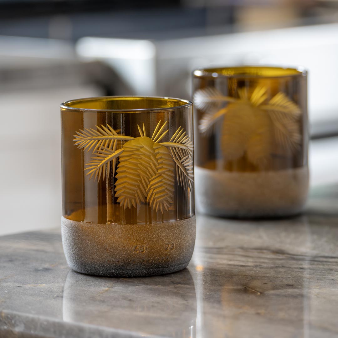 Twice Around Woodland Pine 8oz Mocha Tumbler with Lid - 2 Pack Insulated Coffee Cup Set | Perfect for Hot & Cold Drinks, Office, Travel & Outdoor Use