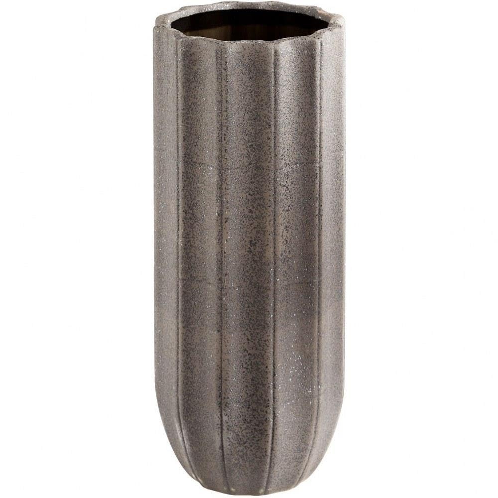 Brutalist Style Large Ceramic Vase - 16.5 Inches Tall, 6.5 Inches Wide - Modern Home Decor for Living Room, Dining Table & Office Centerpiece