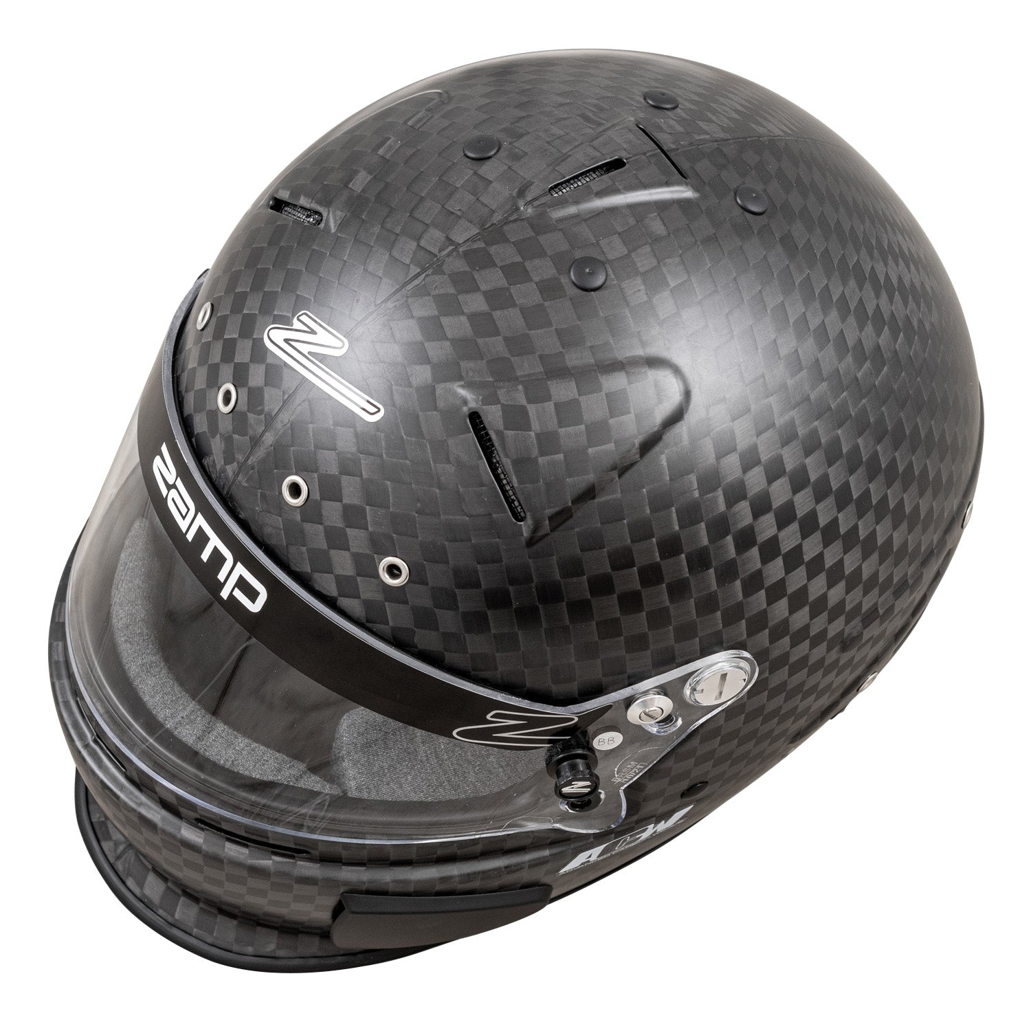 Zamp RZ-88O FIA 8860 2018 Advanced Carbon Fiber Open Wheel Racing Helmet - Lightweight Safety Helmet for Karting, Formula Racing & Track Days