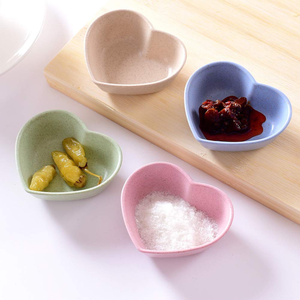 DOITOOL 4-Piece Condiment Dish Set - Small Sauce Bowls for Dipping, Tasting & Appetizers - Perfect for Sushi, Soy Sauce, Salad Dressing & Party Snacks