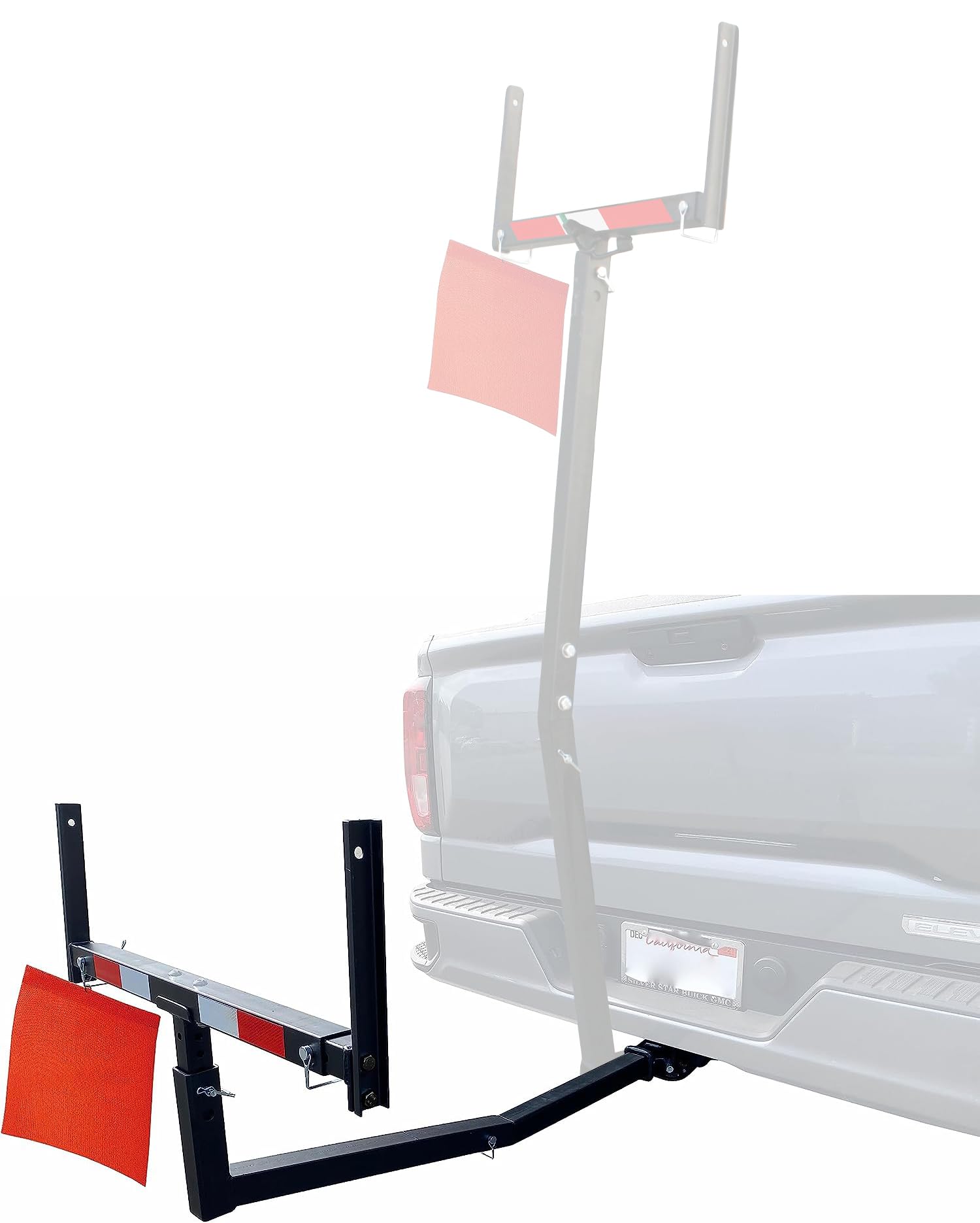 MaxxHaul 70231 Black Hitch Mount Truck Bed Extender - 37