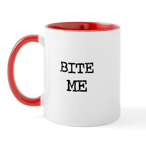 White/Red Inside - Bite Me Mug