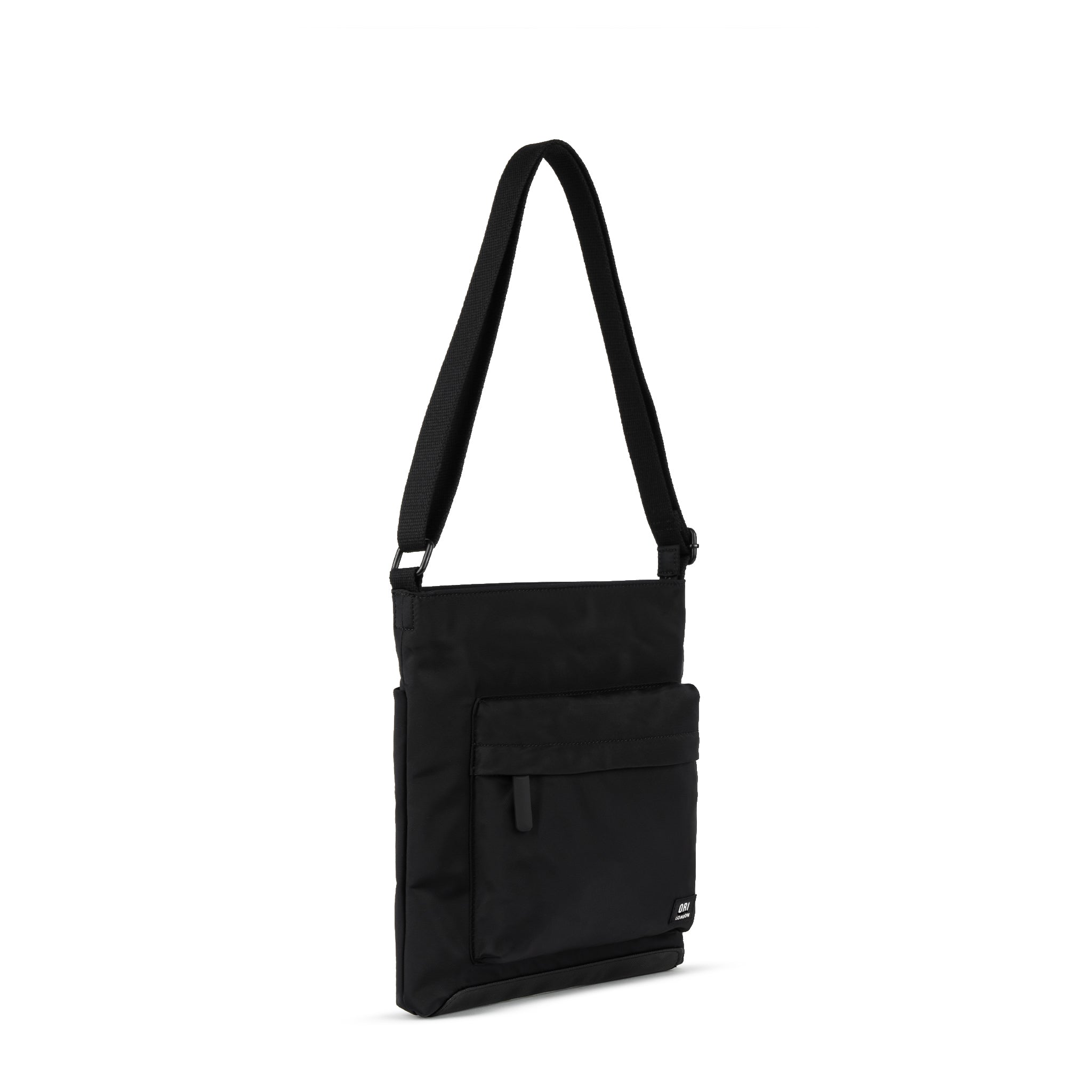 Kennington B All Black Recycled Nylon Backpack - Eco-Friendly Waterproof Laptop Bag for Men & Women - Perfect for Travel, Work, and Outdoor Adventures