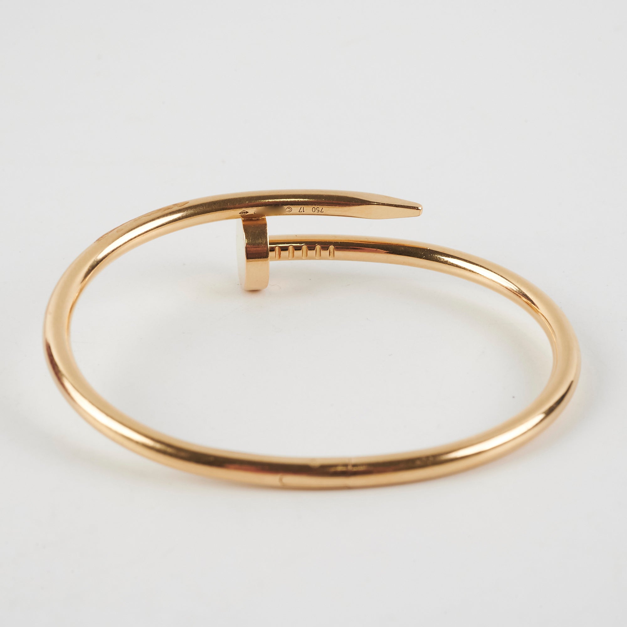 Cartier Juste Un Clou 18K Gold Plated Bracelet Size 17 - Luxury Fashion Jewelry for Women, Perfect for Parties, Weddings & Special Occasions