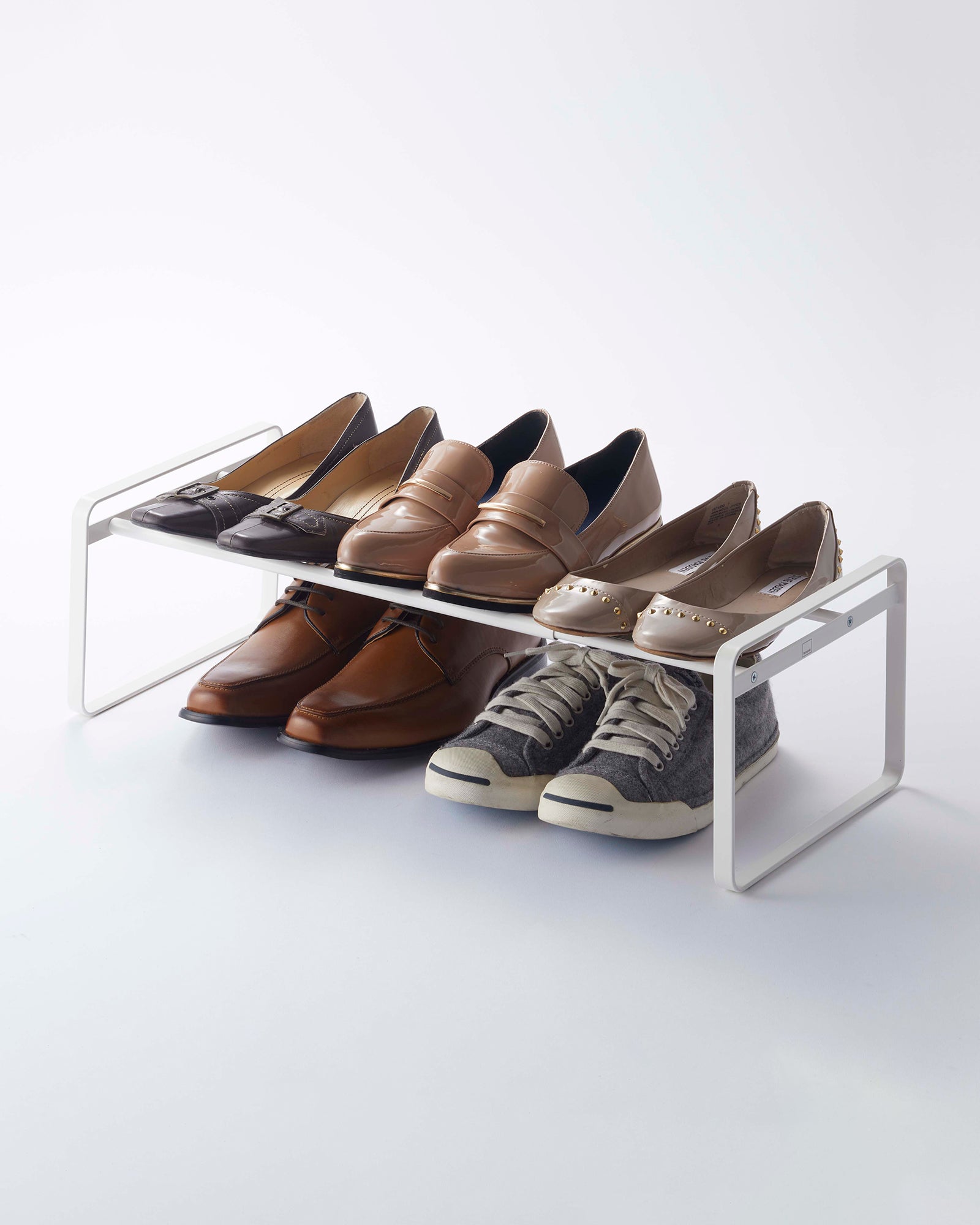 7-Tier Stackable Shoe Rack - Heavy Duty Steel Shoe Organizer for Closet, Entryway & Bedroom Storage - Space Saving Shoe Shelf for Sneakers, Boots & Heels