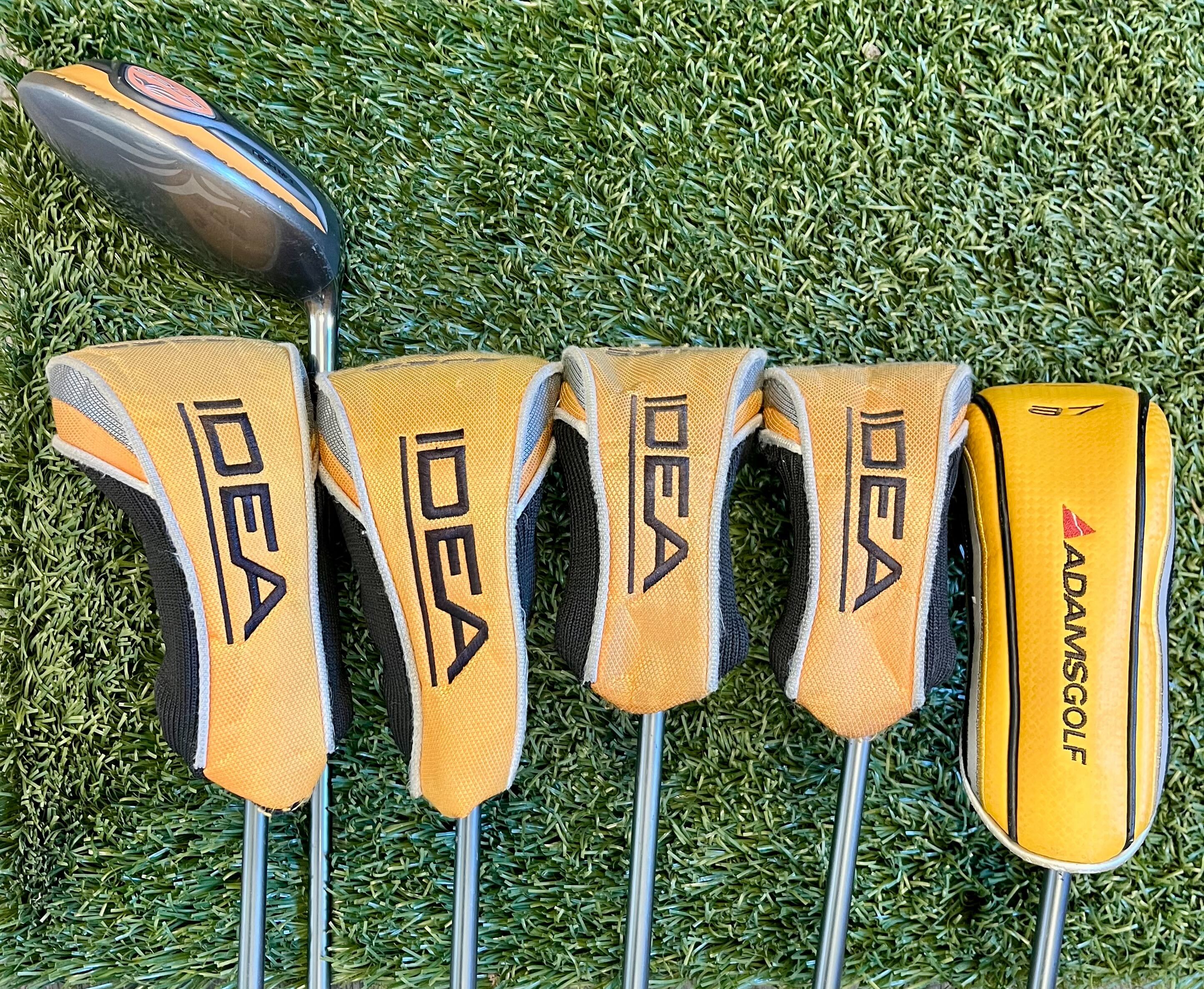 Adams Idea a3OS Complete Golf Club Set for Women - Right Handed with 1W, 3W, 5W, 4H, 6H, 7i, SW & Putter - Ladies Flex Graphite Shafts - Perfect for Beginners & Intermediate Female Golfers on Course or Driving Range