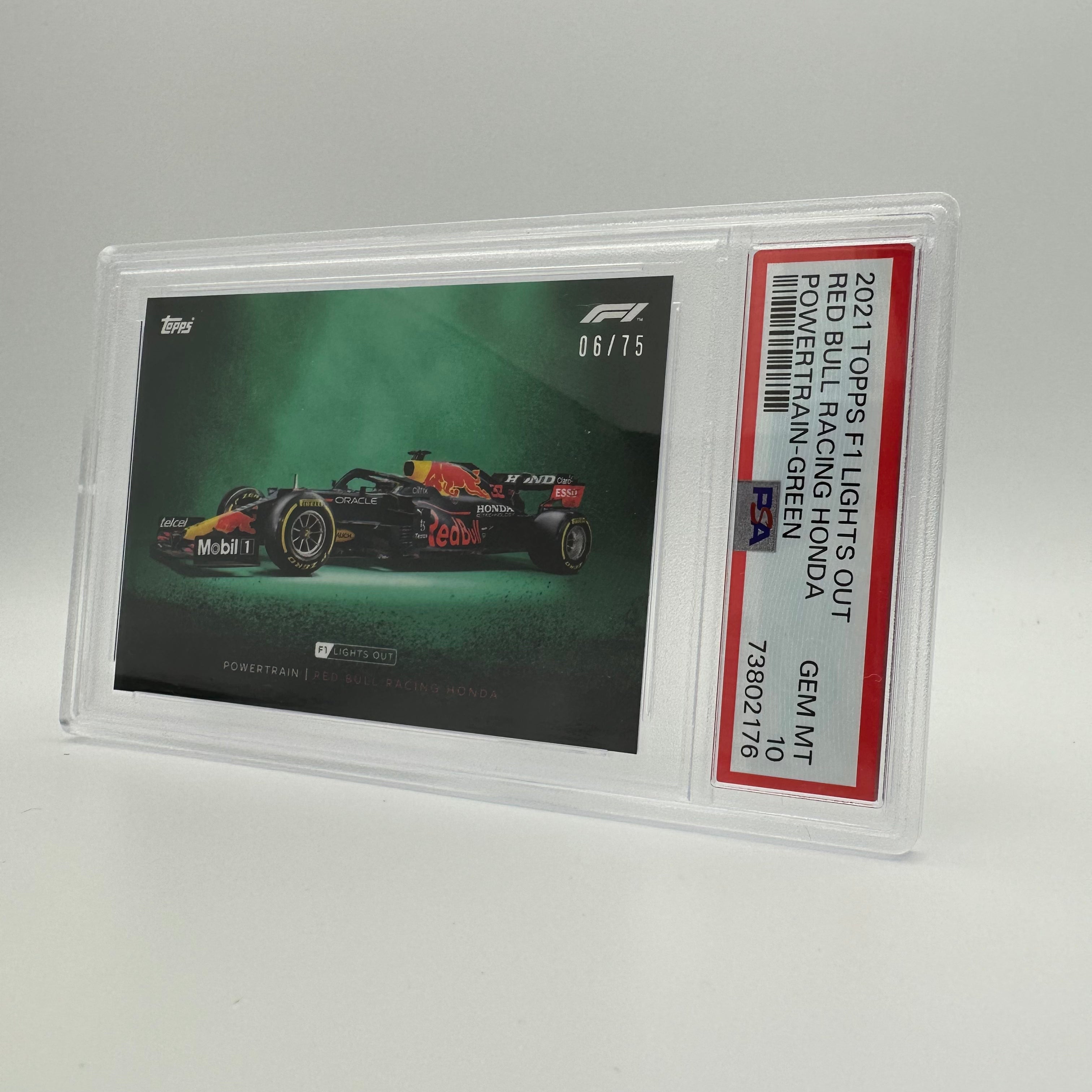 PSA 10 2006 Red Bull Racing Honda Powertrain Green - Limited Edition Collectible for F1 Fans & Motorsport Enthusiasts - Perfect for Display, Racing Memorabilia Collections, and Gift Giving