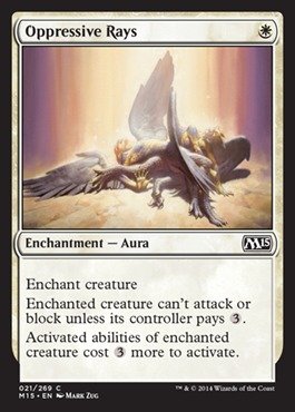 Magic: the Gathering - Oppressive Rays (021/269) - Foil Card from Magic 2015 Set - Collectible Trading Card Game for Deck Building and Strategy Play