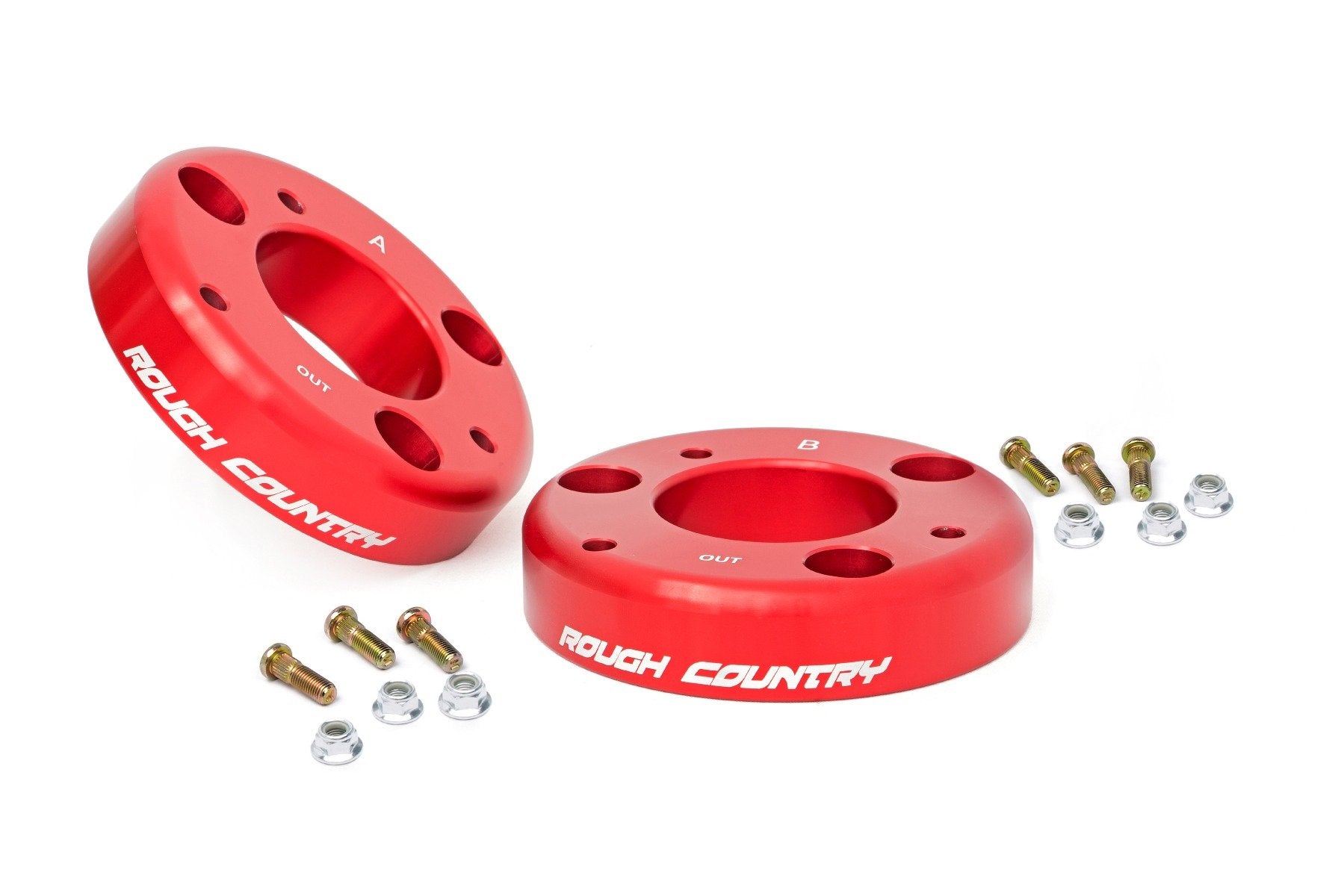 2 Inch Lift Leveling Kit for Ford F-150 2WD/4WD (2009-2013) - Red (568RED) - Improve Ground Clearance & Off-Road Performance