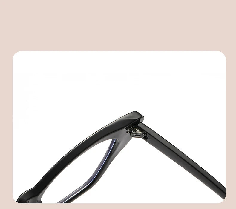 CCspace Women's Full Rim Square Cat Eye Plastic Eyeglasses 57427 - Stylish Retro Frames for Women, Lightweight & Durable Eyewear - Perfect for Office, Reading, Fashion Accessories