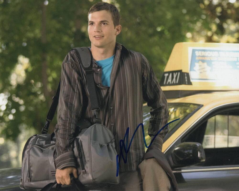 Ashton Kutcher Autographed 8x10 Photo - Signed Memorabilia from That '70s Show & No Strings Attached - Perfect for Collectors, Fans & Home Decor