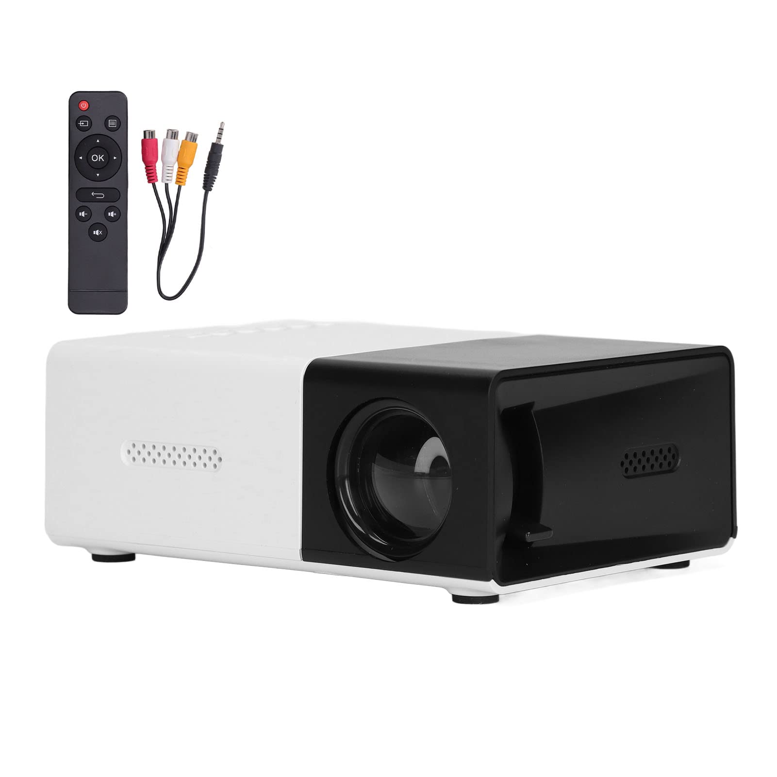 RajoNN Portable Mini Projector with Diffuse Reflection Display - Home Theater Projector for Movies & Gaming, Interactive Display for Presentations (UK Plug) - Perfect for Indoor & Outdoor Movie Nights, Classroom Teaching, and Office Meetings
