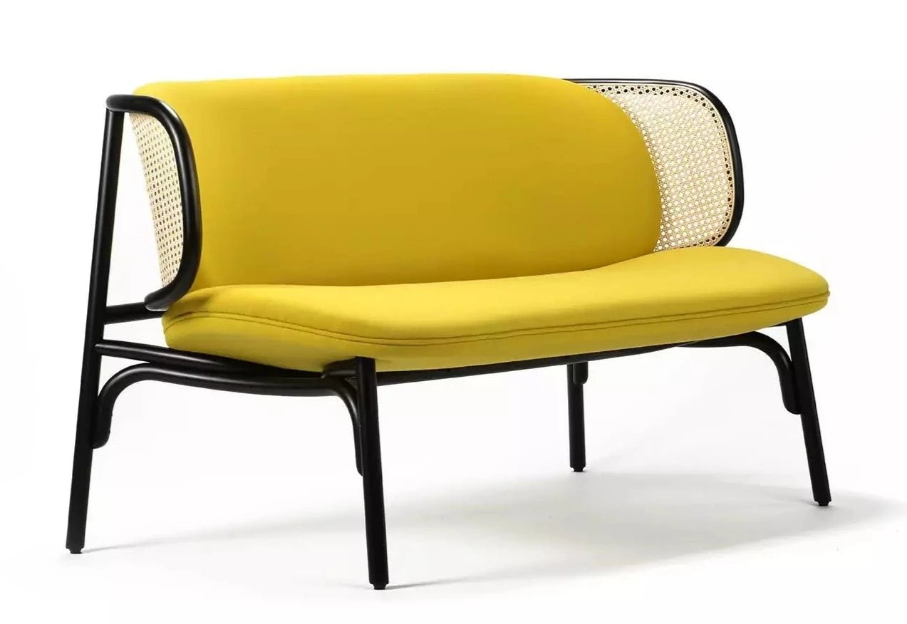 GTV Suzenne Bentwood Sofa - Modern Wooden Couch for Living Room, Lounge & Office - Comfortable Mid-Century Design for Home Decor