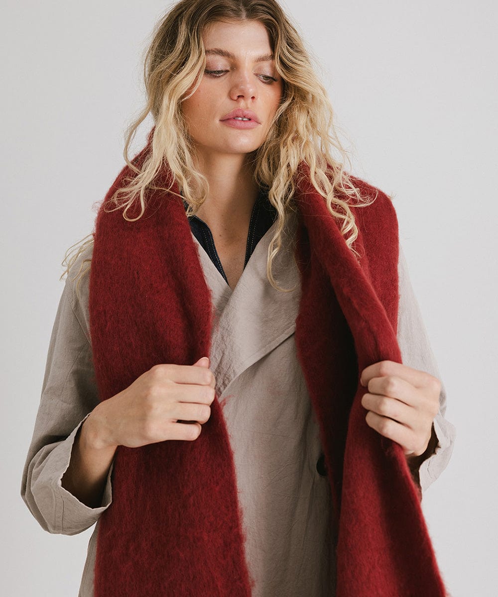 Soft & Chunky Mik Oversized Knit Scarf for Women - Winter Warm Fashion Accessory - Perfect for Cold Weather, Travel & Outdoor Activities