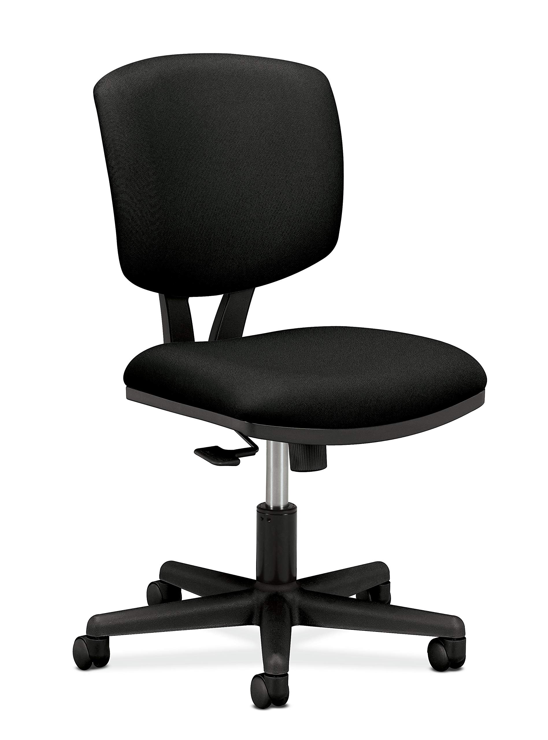 HON H5703.GA10.T Volt Task Chair - Ergonomic Armless Office Chair for Computer Desk, Black Fabric - Perfect for Home Office, Study & Workspace (H5703)