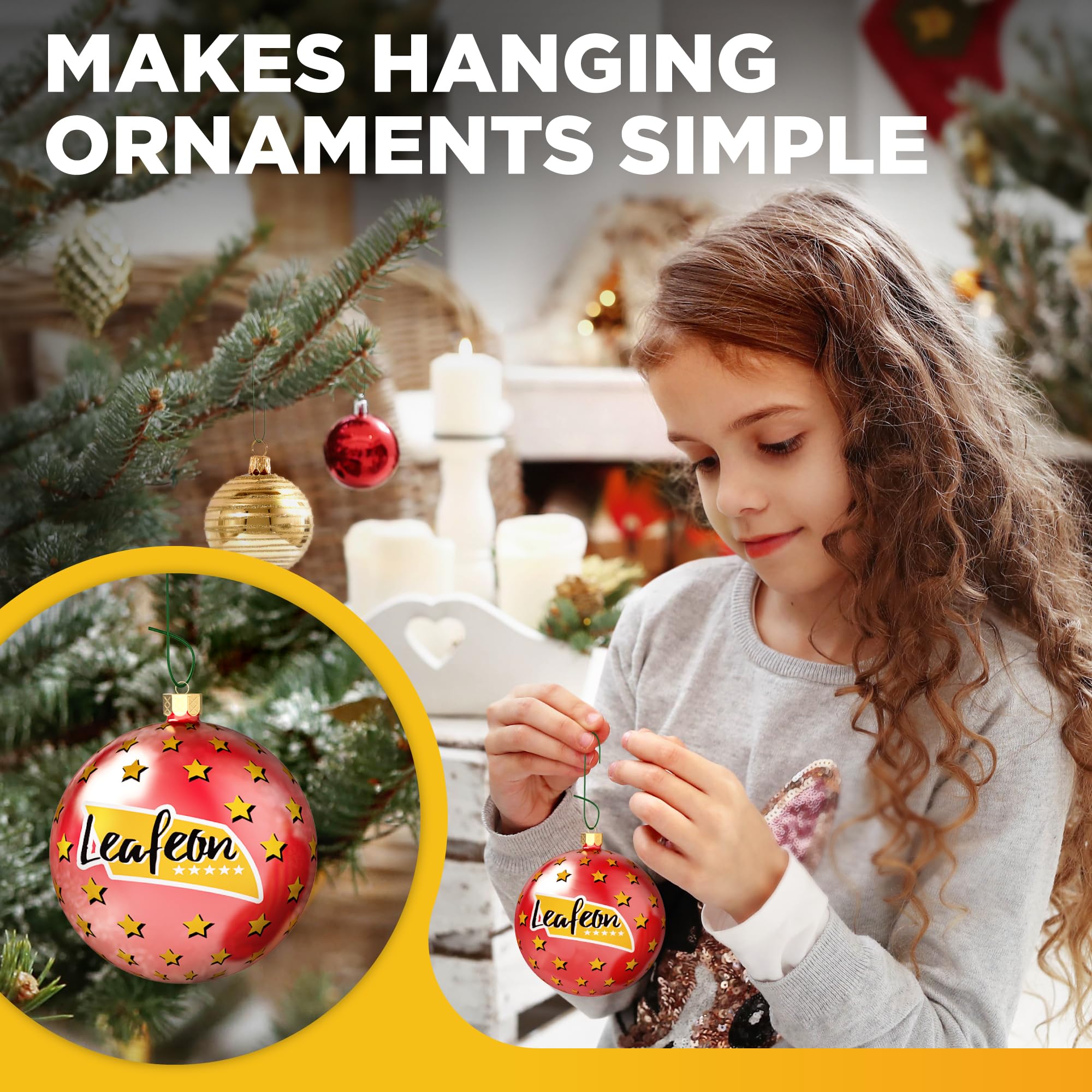 150 Pack Green Ornament Hooks - Durable Christmas Tree Hangers for Xmas Decorations, Holiday Ornaments & Festive Party Decor - Perfect for Home, Office & Gift Wrapping
