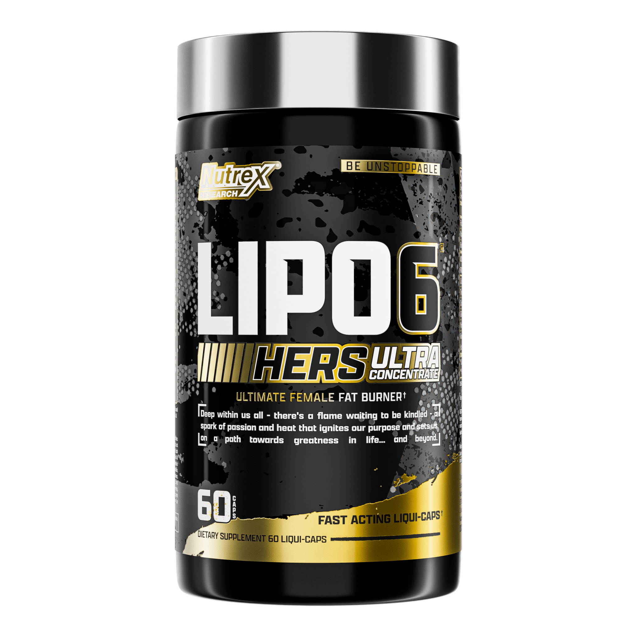 Nutrex LIPO 6 HERS ULTRA CONCENTRATE Fat Burner for Women - Weight Loss Supplement with Clinically Proven Ingredients - Boost Energy & Metabolism for Gym, Workout & Active Lifestyle