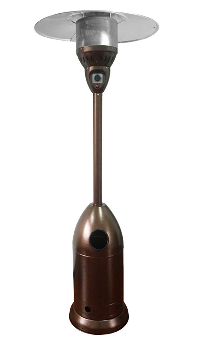 Outdoor Propane Patio Heater - 40,000 BTU Umbrella-Shaped Standing Heater with Copper-Plated Bullet Design for Backyard, Garden & Deck Heating | Perfect for Cold Evenings & Outdoor Gatherings