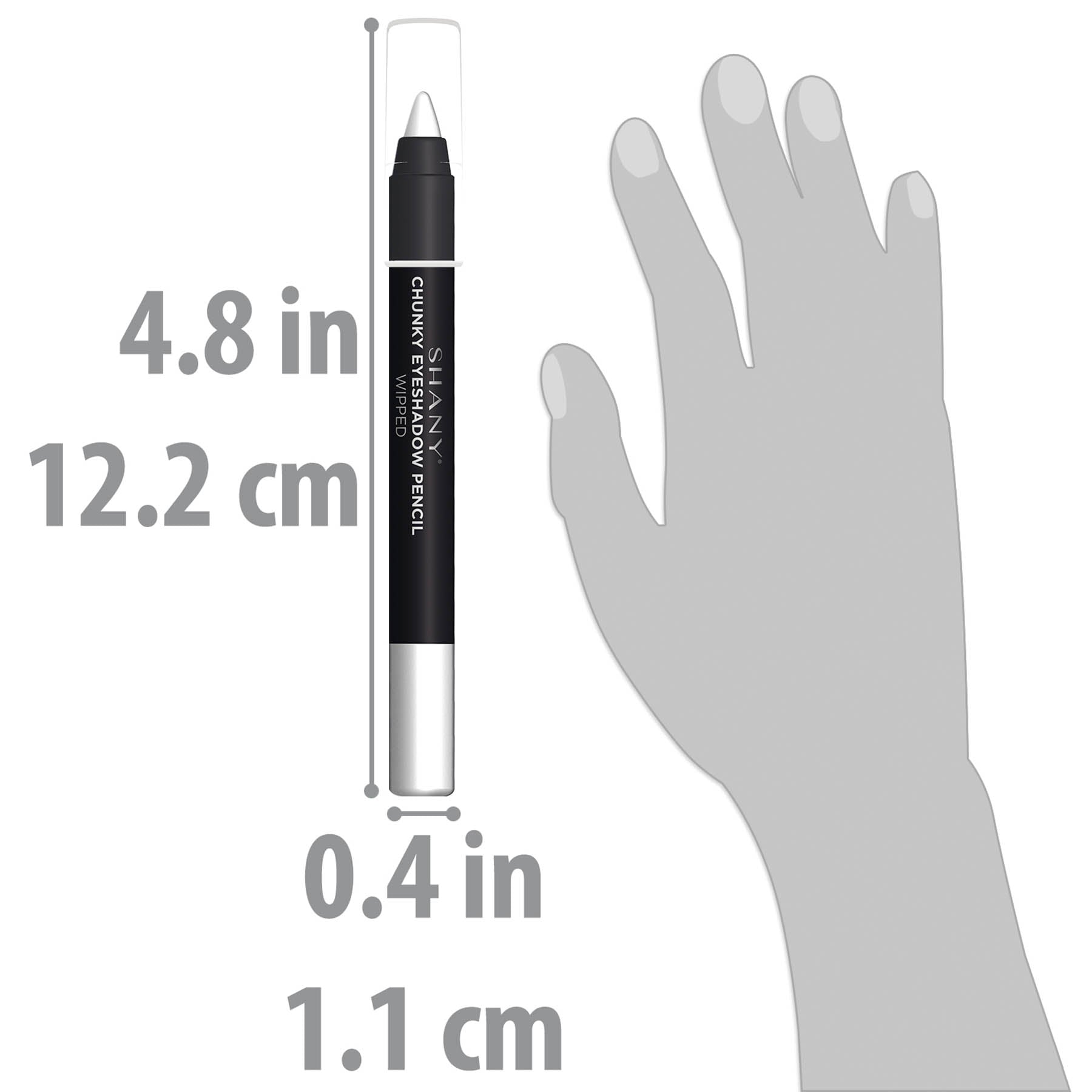 SHANY Chunky Eyeshadow Eye Pencil - Long Lasting Waterproof Eyeliner for Smokey & Bold Eye Makeup | Perfect for Party, Night Out & Special Occasions