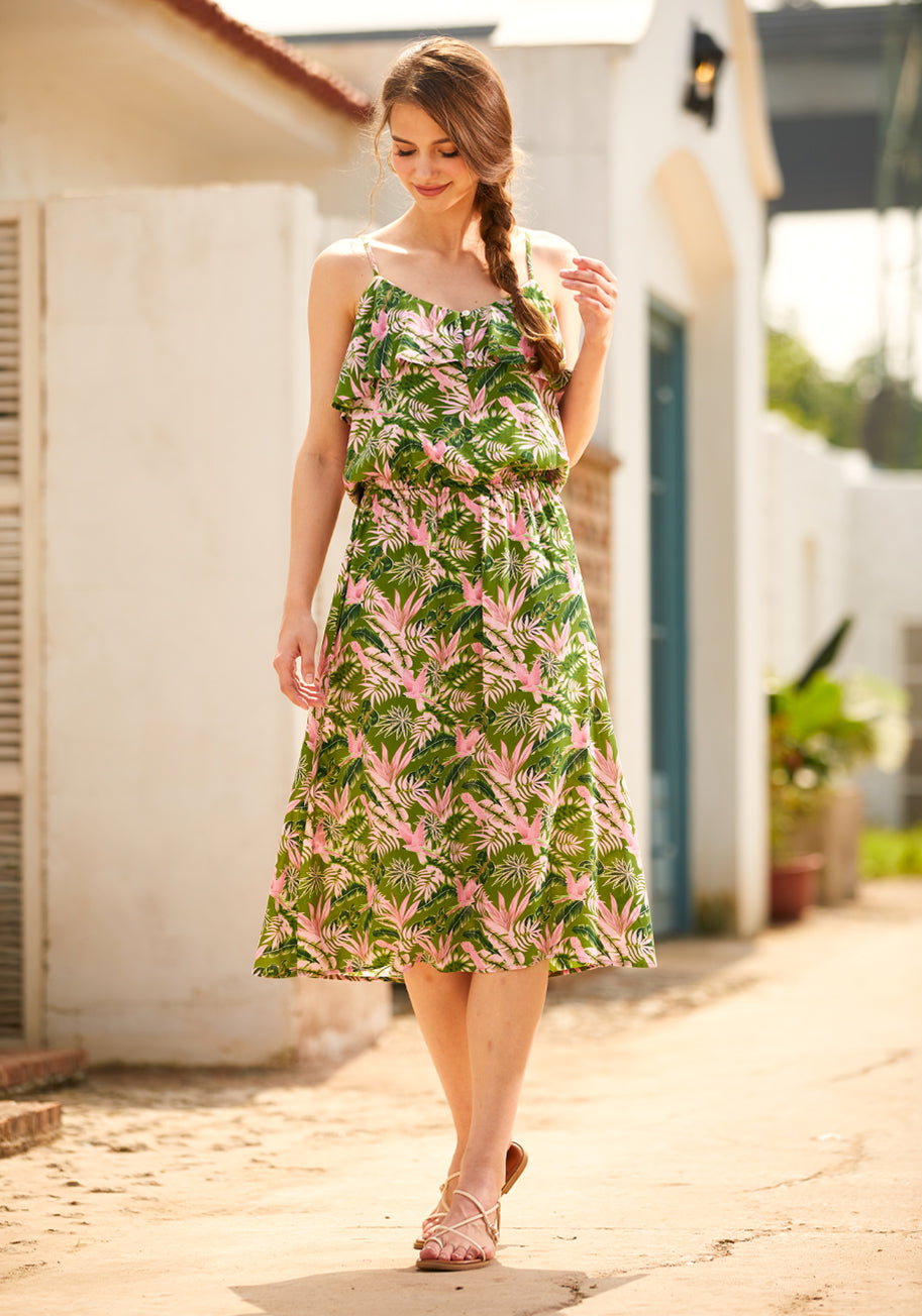 Lightweight Flowy Sundress for Women - Summer Beach Dress with Pockets | Perfect for Vacations, Picnics & Outdoor Activities