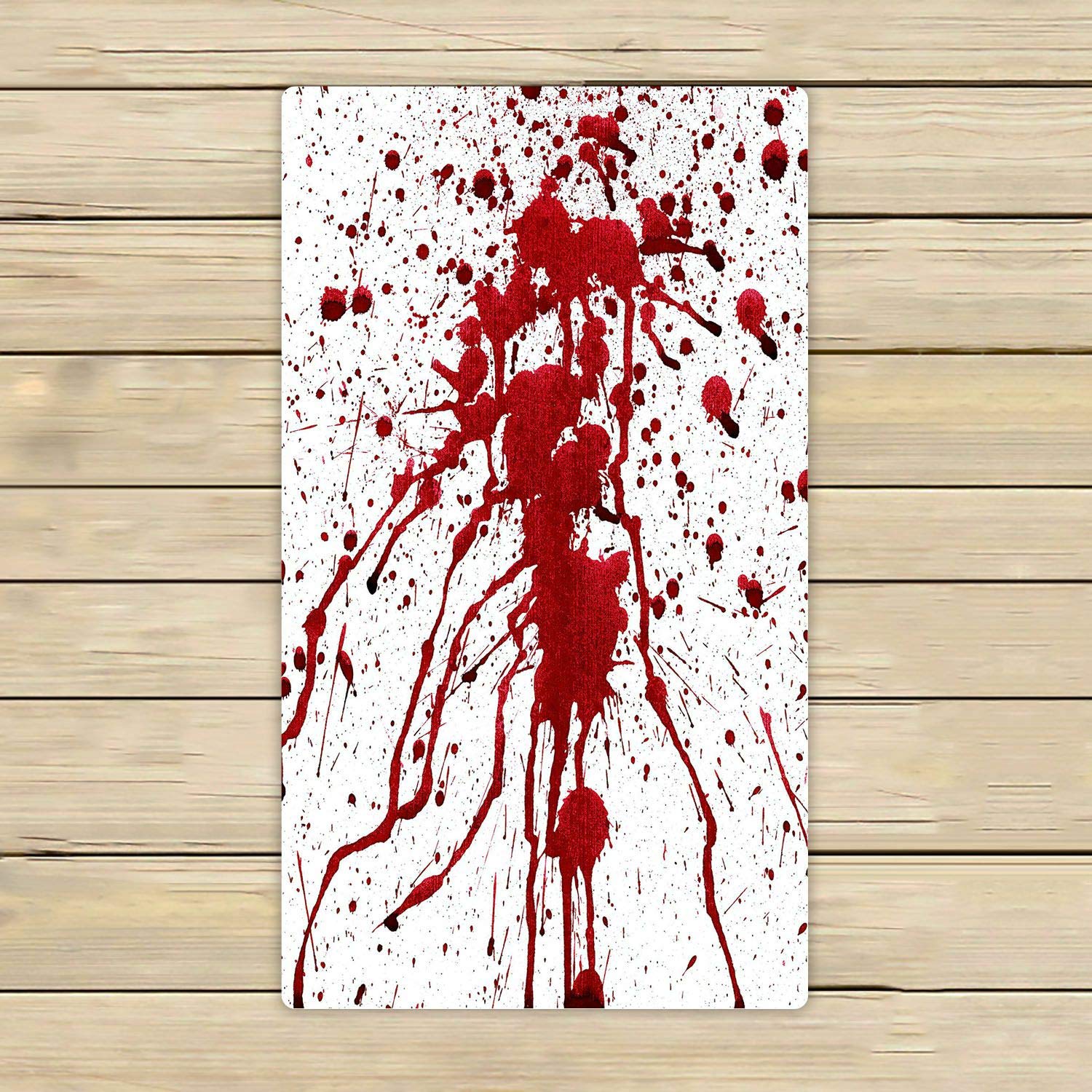 ABPHQTO Blood Splatter Design White Towel - 16x28 Inch Soft Absorbent Beach, Bath, Pool, Spa & Travel Towel for Sports, Gym & Outdoor Activities