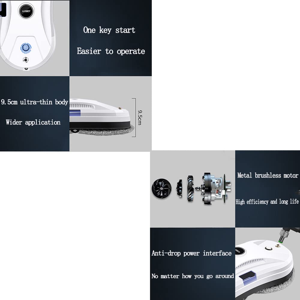 Smart Window Cleaning Robot with Remote Control - Automatic Glass Cleaner for Indoor & Outdoor Use - Ideal for Homes, Offices, and High-Rise Buildings (Australian Version)
