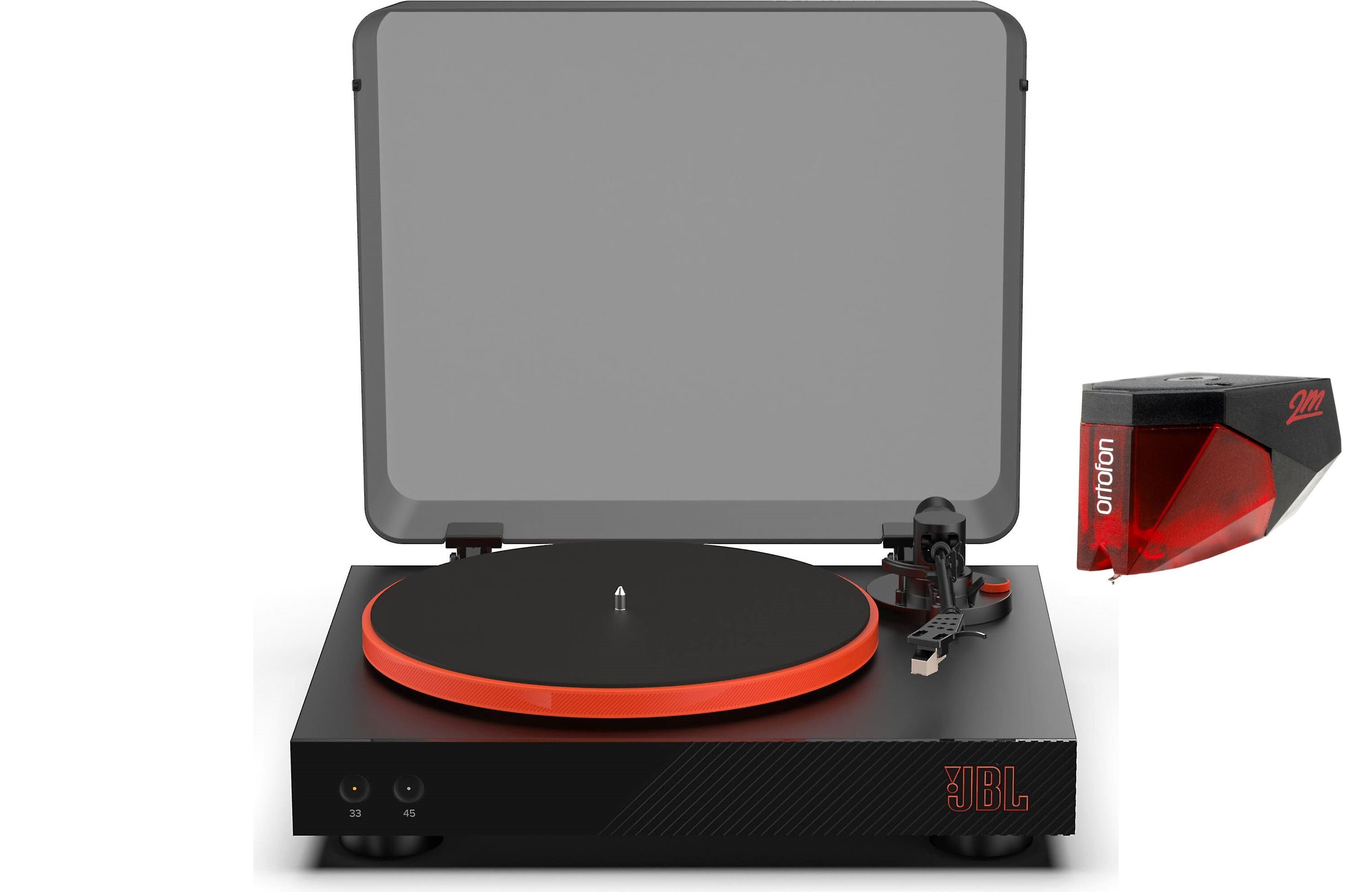JBL Spinner BT Semi Automatic Turntable with Pre-Mounted Cartridge, Phono Preamp & Bluetooth - Wireless Vinyl Record Player for Home, Studio & DJ Use