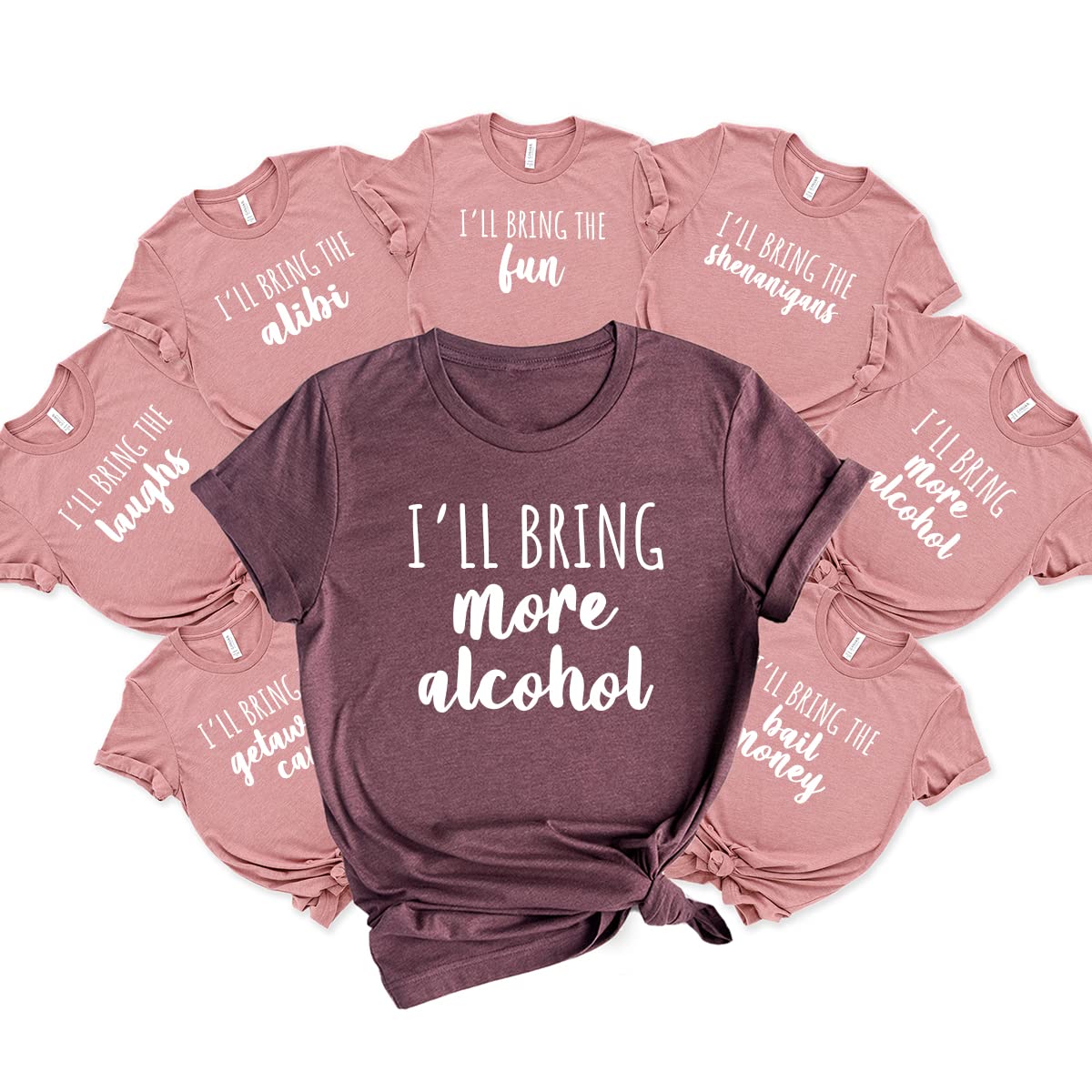 Bachelorette Party Favors Shirt - Funny Bridesmaid T-Shirts for Wedding Party, Bride Squad Tees & Bachelorette Crew Apparel | Perfect for Girls Night Out, Bridal Showers & Wedding Events