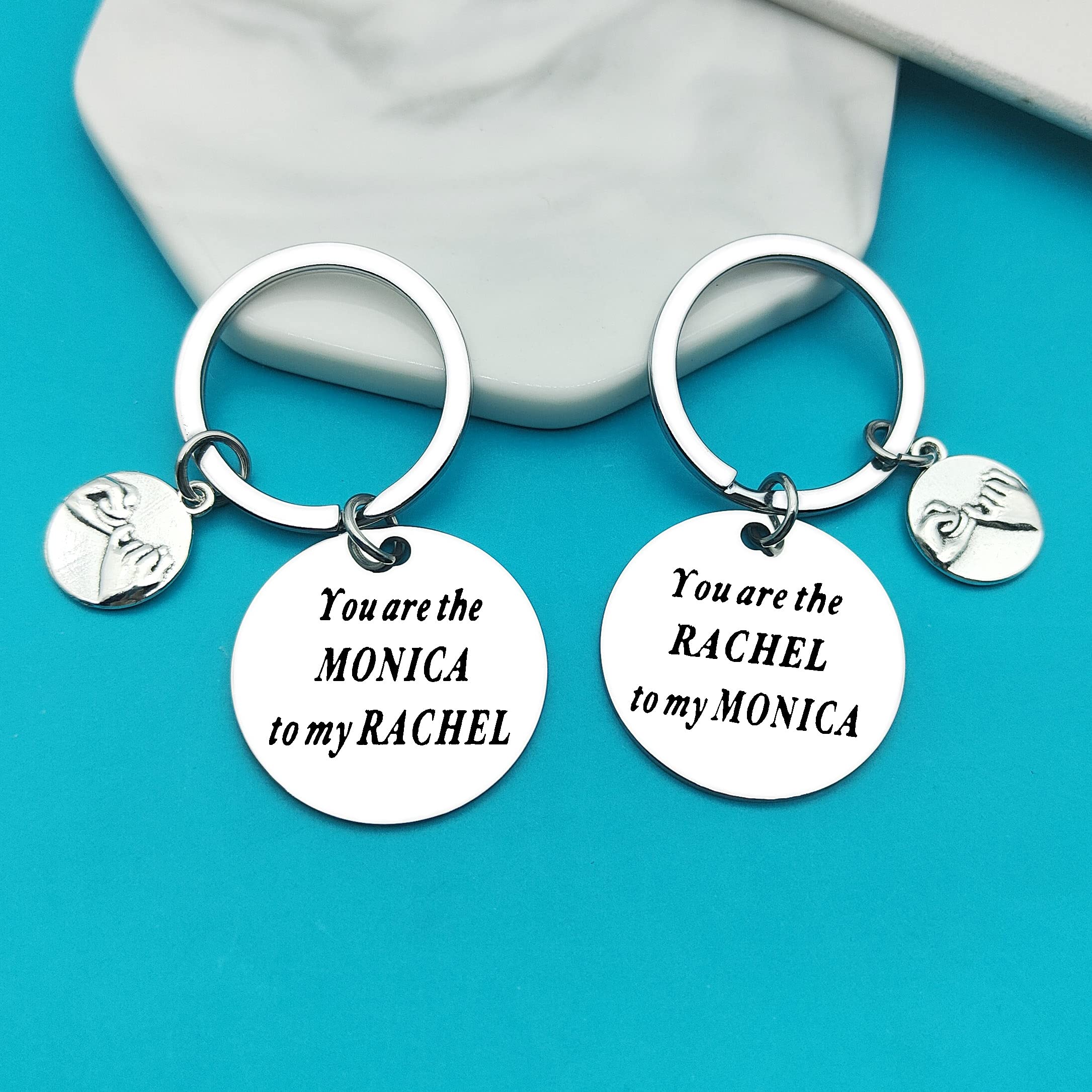 Best Friend Keychain - Cute Friendship Gifts for Women, Mothers Day, Christmas & Birthday Presents - Perfect for Best Friends, Sisters & Loved Ones | Great for Everyday Carry, Gift Giving & Special Occasions