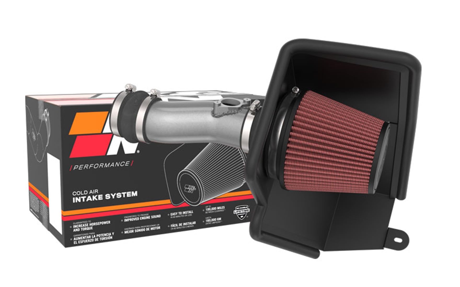 K&N Cold Air Intake System - High Performance High-Flow Air Filter for 2023 Acura Integra & 2022-2023 Honda Civic (69-1509TC) - Boost Horsepower & Acceleration - Perfect for Street Racing & Performance Upgrades
