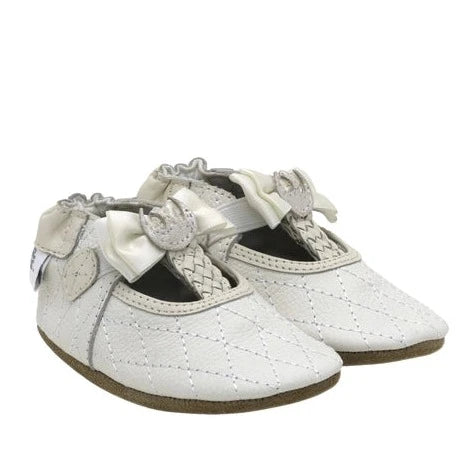 Robeez Princess Leia Soft Sole Baby Shoes for Girls - Comfortable First Walkers for Infants & Toddlers - Perfect for Indoor Play, Special Occasions & Photo Shoots