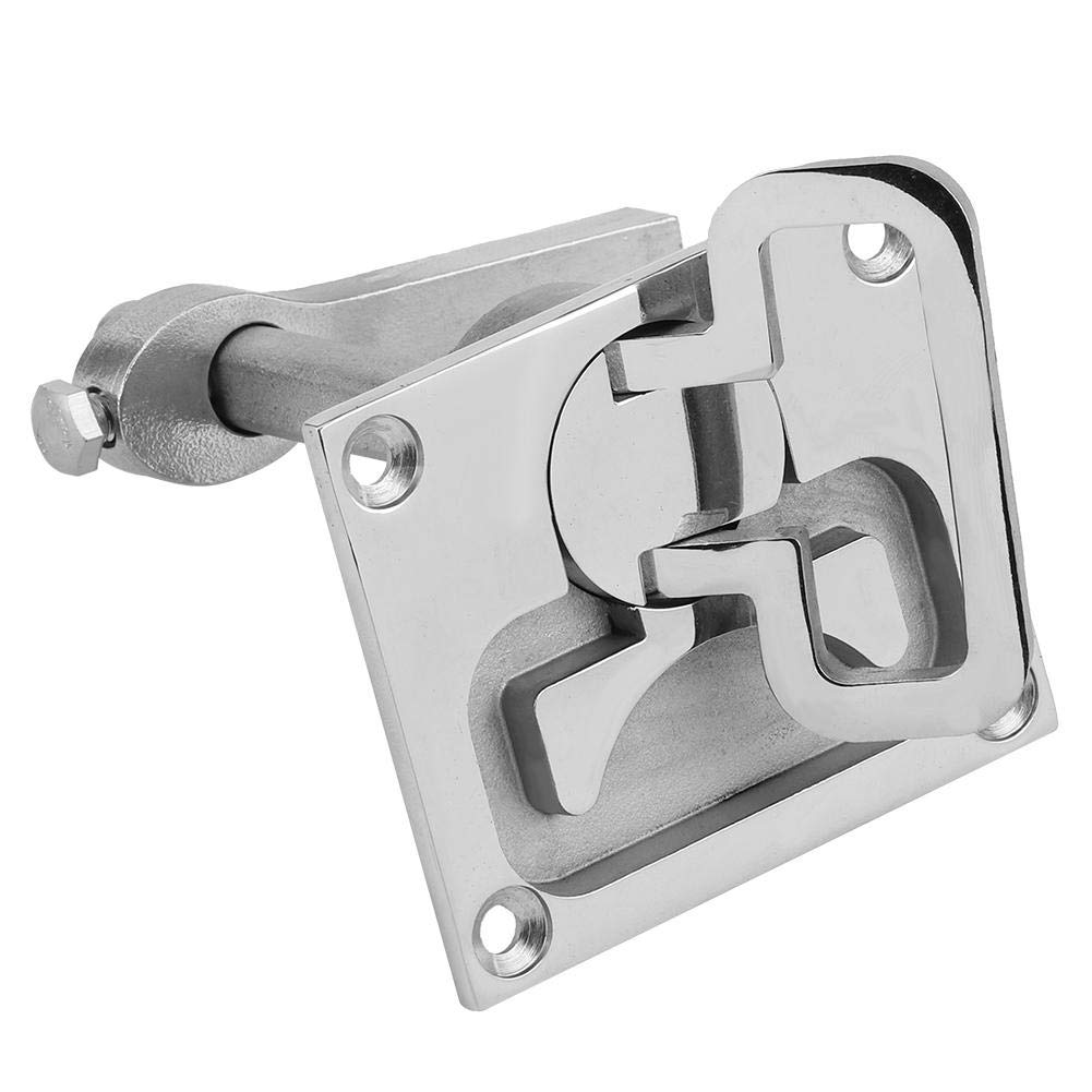 Stainless Steel Marine Boat Floor Lock Latch - Flush Mount Hardware Accessory for Boats | Secure Deck Hatch & Storage Compartment | Waterproof & Corrosion-Resistant for Saltwater & Freshwater Use