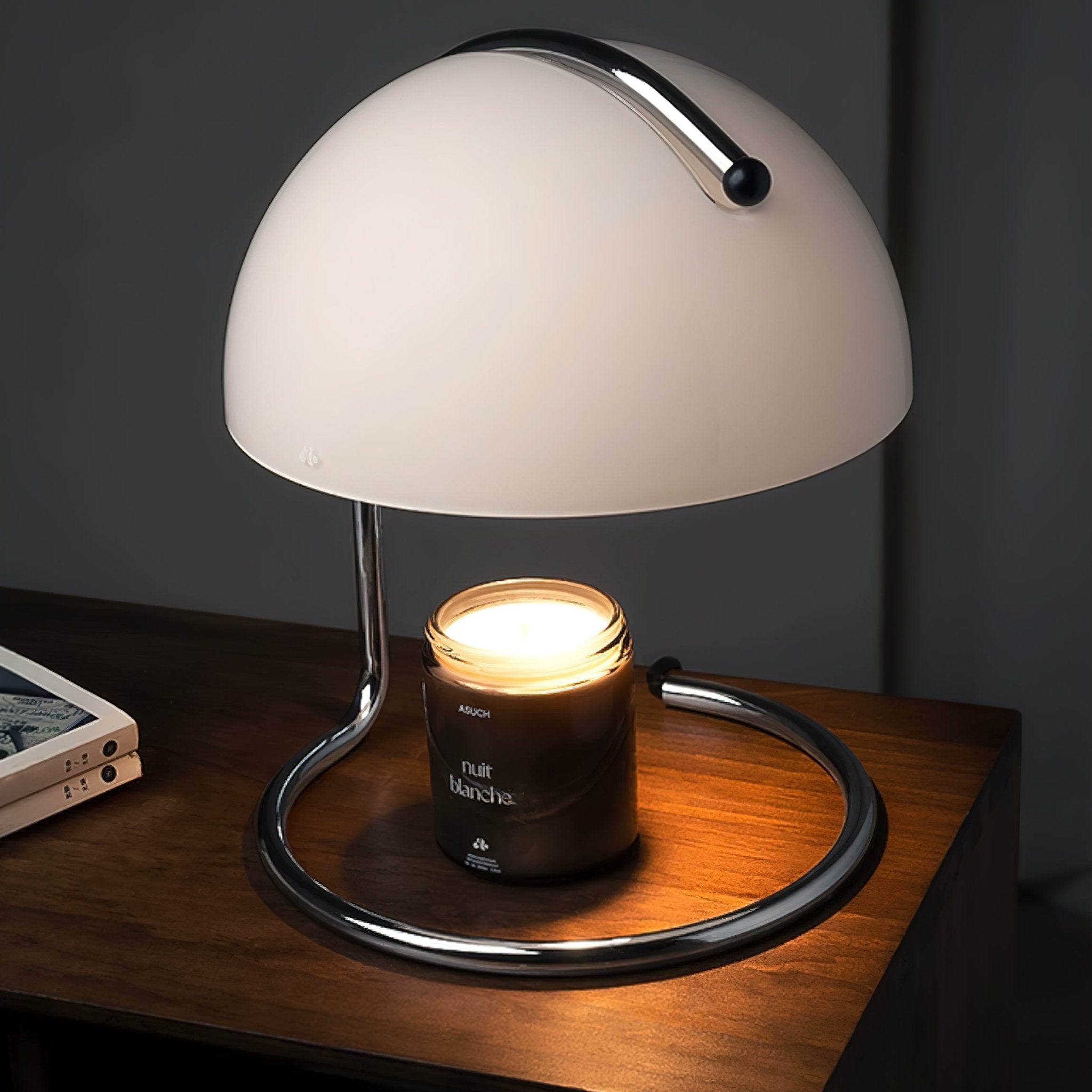 Pierre Table Lamp - Modern LED Nightstand Lamp with USB Port, Adjustable Brightness for Bedroom, Living Room, and Office (White) | Perfect for Reading, Working, and Creating Cozy Ambiance