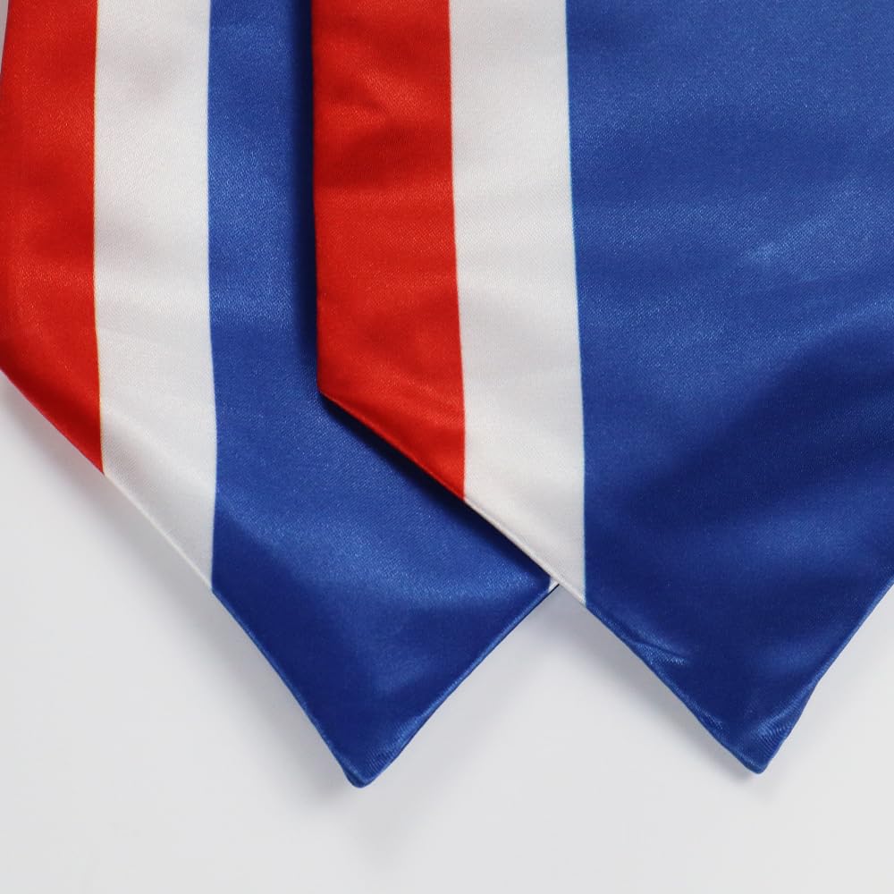 Thailand Flag Graduation Stole - 180x13cm Double Sided Sash for International Students | Study Abroad Gift & Graduation Decoration | Perfect for Commencement Ceremonies & Cultural Celebrations