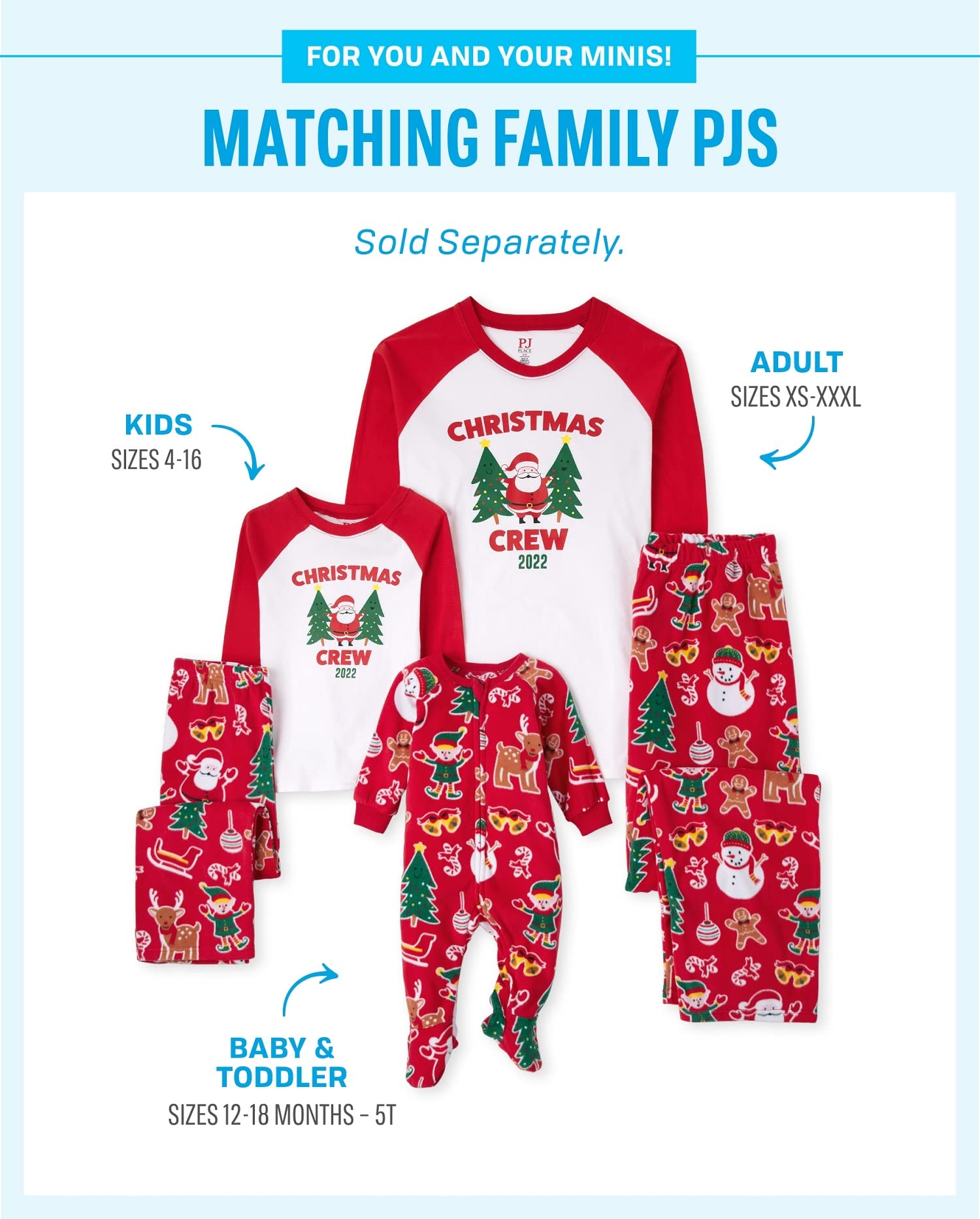 Kids' Christmas Pajama Sets - Fleece Family Matching for Holiday Photos