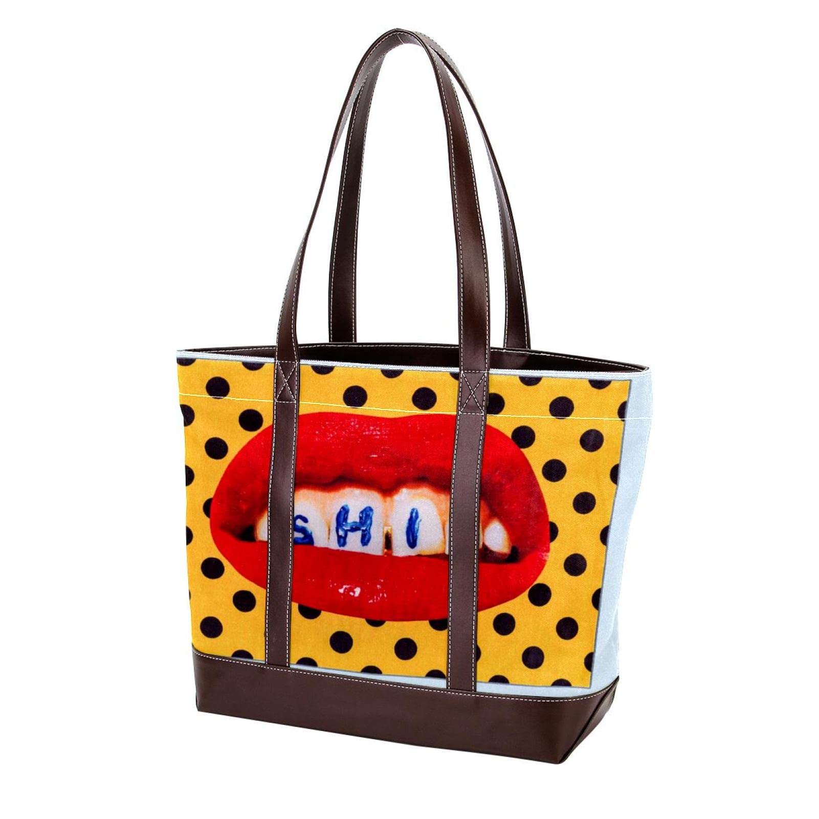 Stylish Sky Pattern Tote Bag for Women - Large Leather & Canvas Shoulder Bag with Top Handle - Perfect for Work, Travel & Everyday Use