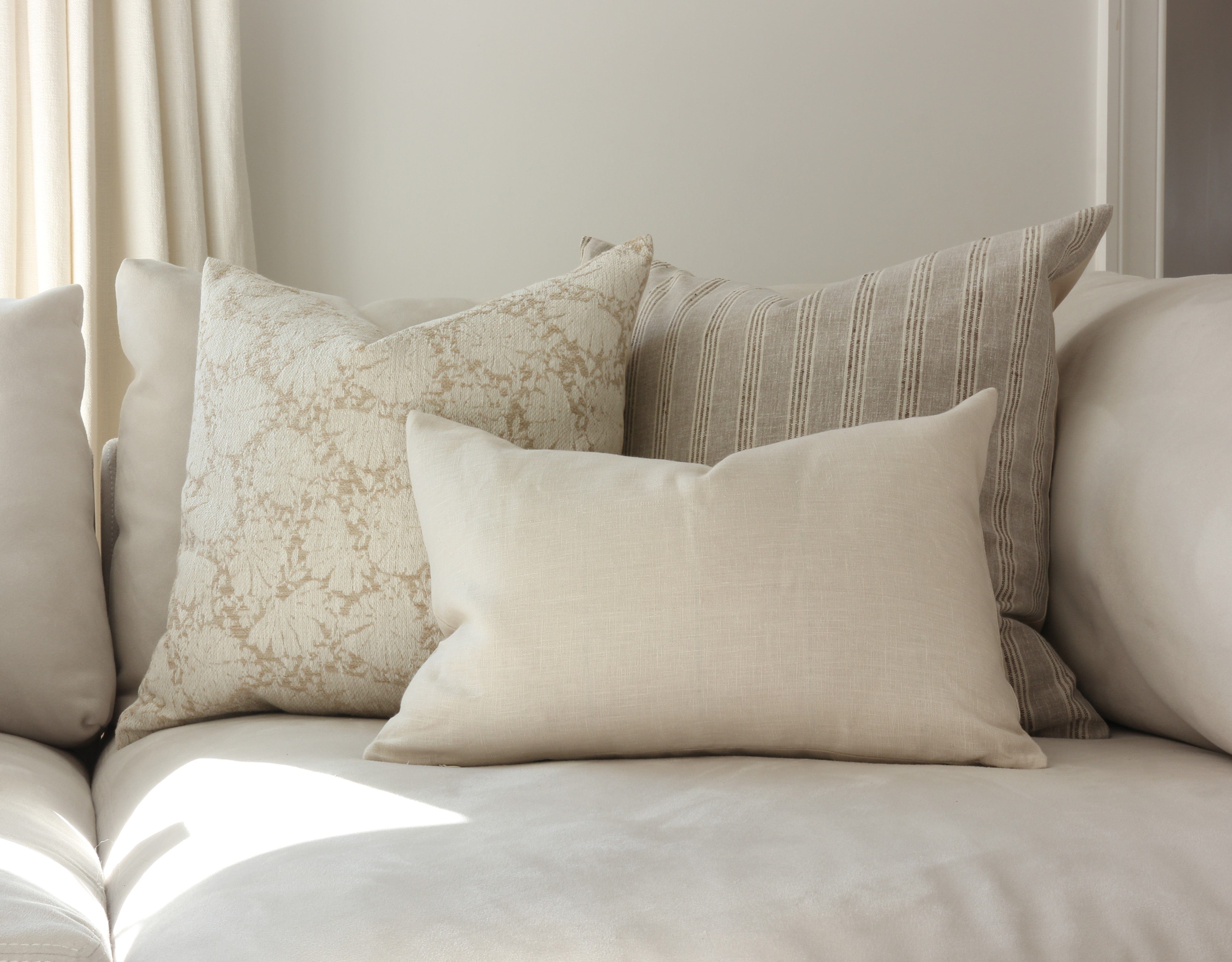 Landyn Stripe Pillow Cover - Soft & Stylish Decorative Cushion Case for Sofa, Bed, Living Room - 18x18 Inches - Home Decor Accent