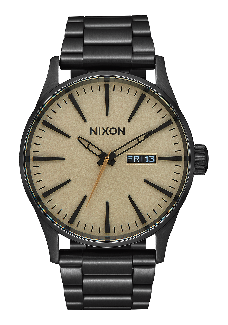 Sentry Gunmetal Green Second Hand Watch - Stylish & Durable for Men's Fashion, Business, and Everyday Wear