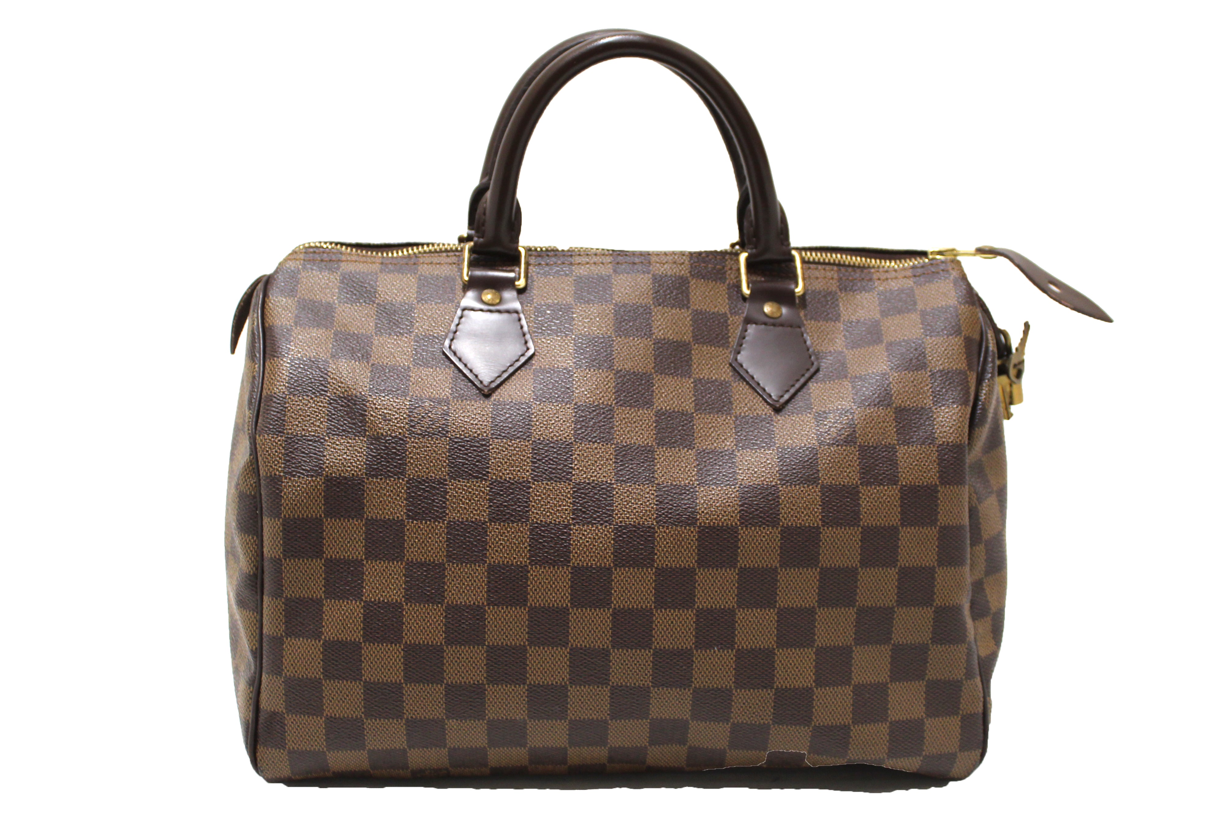Authentic Louis Vuitton Damier Ebene Speedy 30 Handbag - Luxury Crossbody Bag for Women, Perfect for Travel, Work & Everyday Use