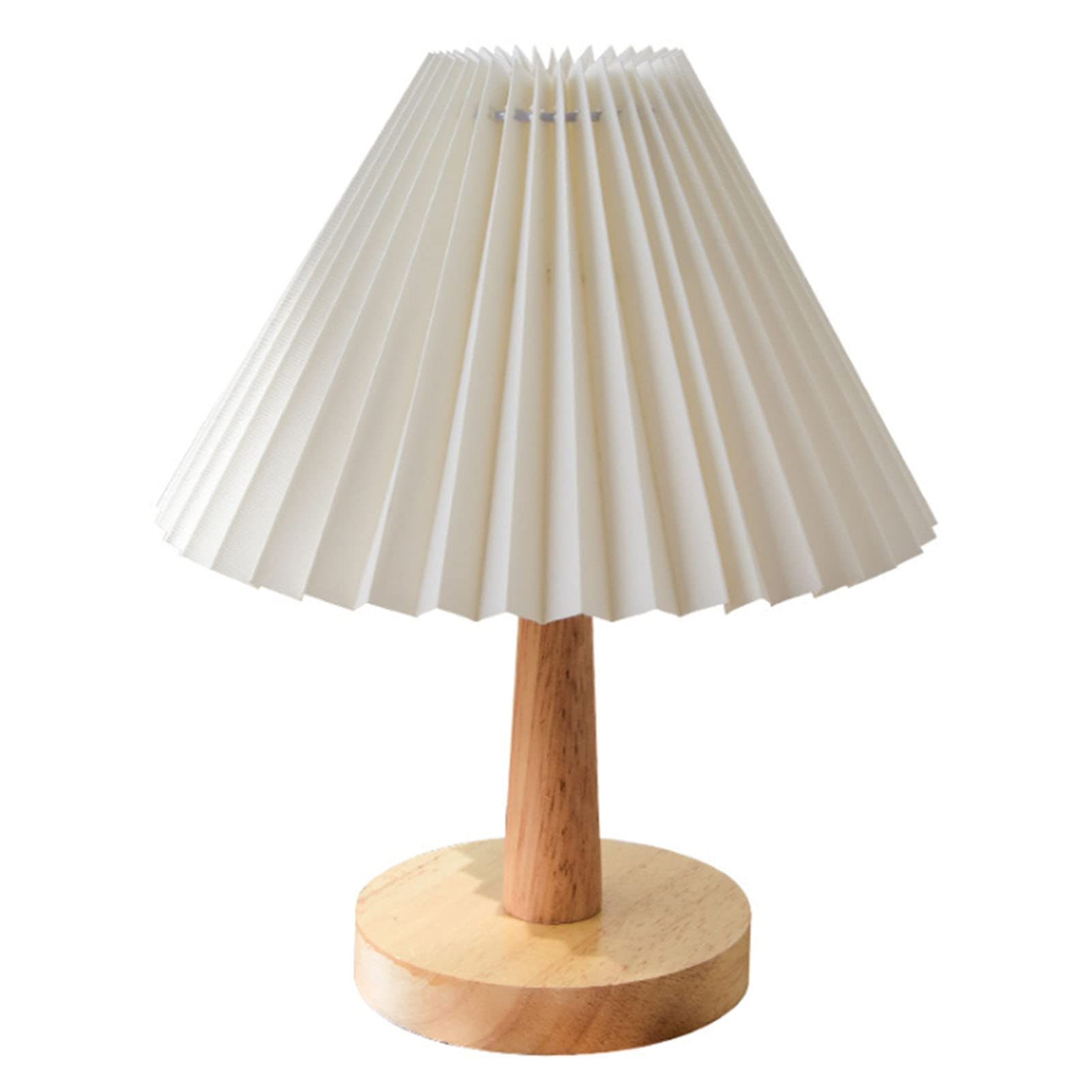 Vintage Wood Table Lamp with USB Charging & Warm Lighting - Nightstand Lamp for Bedroom, Office, Living Room - Perfect for Reading, Relaxing & Decor