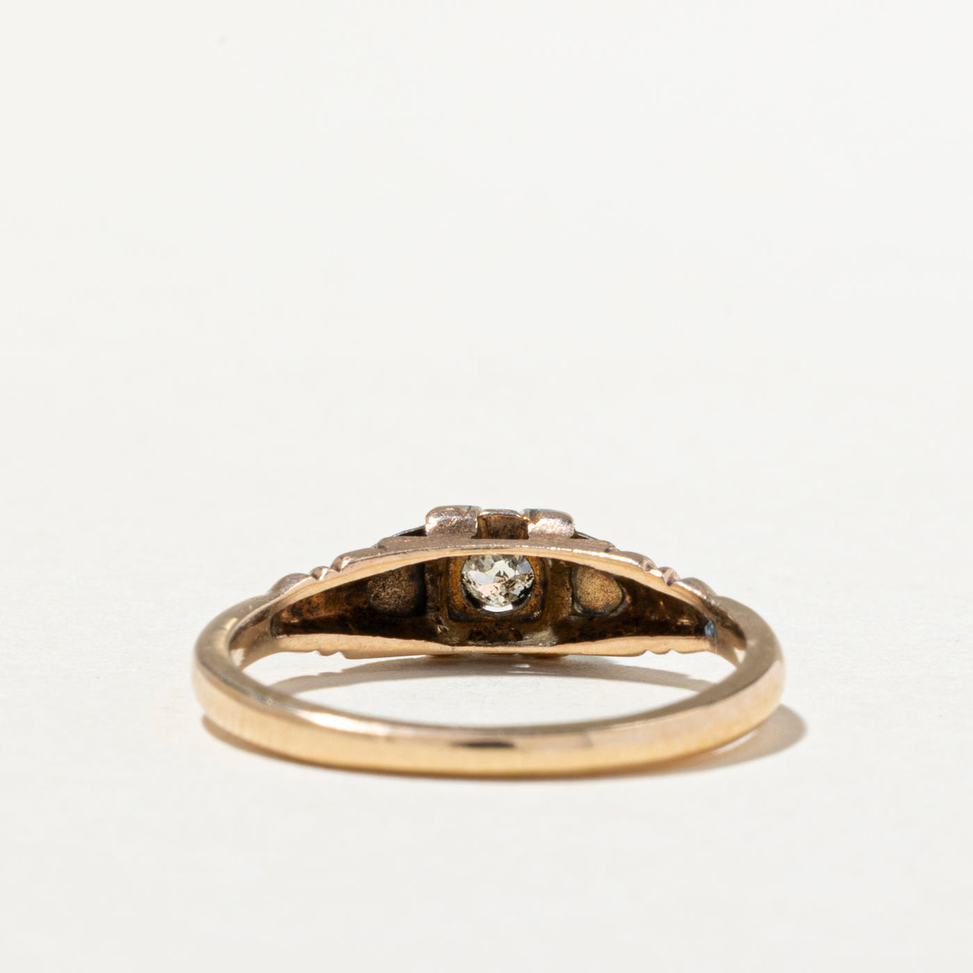 0.08ct Single Stone Illusion Set Diamond Engagement Ring - Size 5.5 - Perfect for Wedding Proposals & Anniversary Gifts